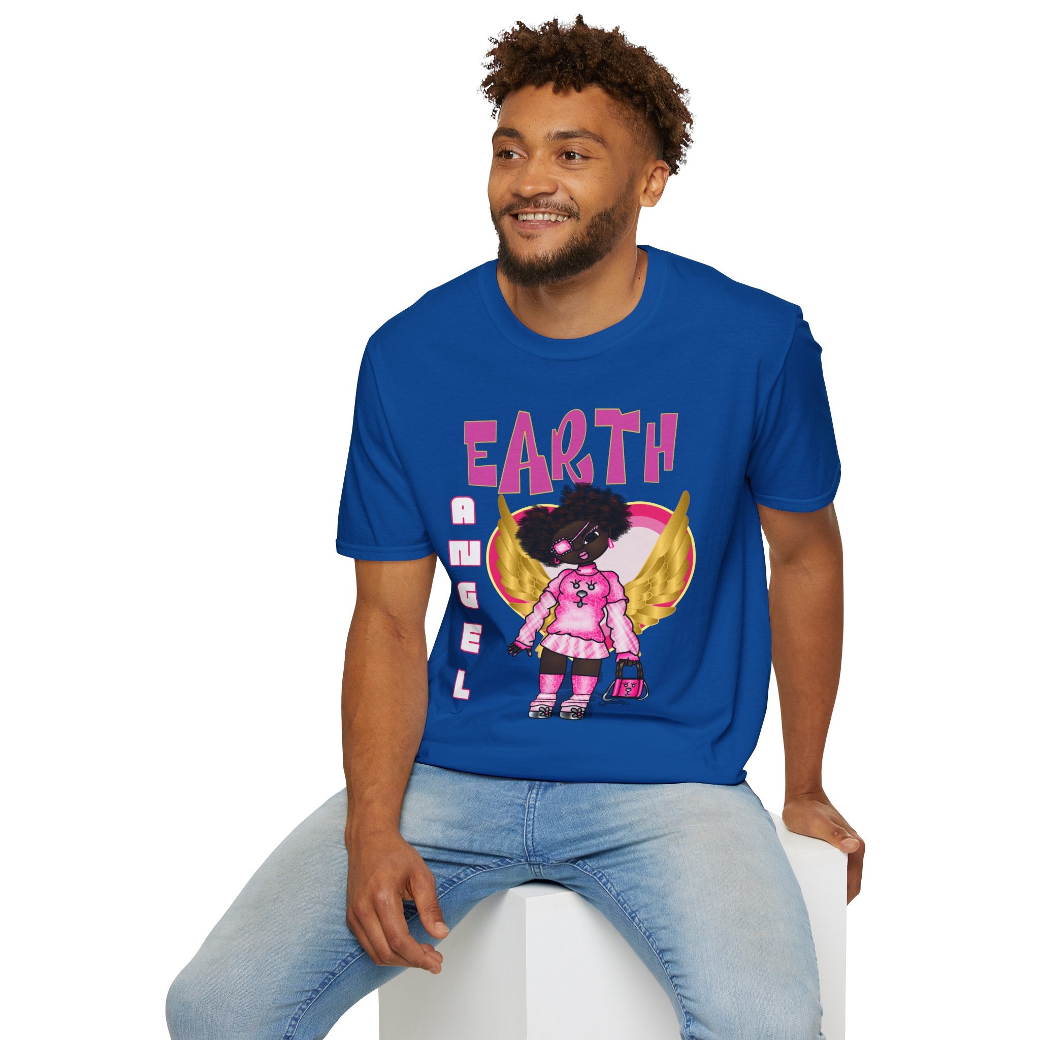 Earth Angel Natural Hair Edition Unisex Softstyle T-Shirt