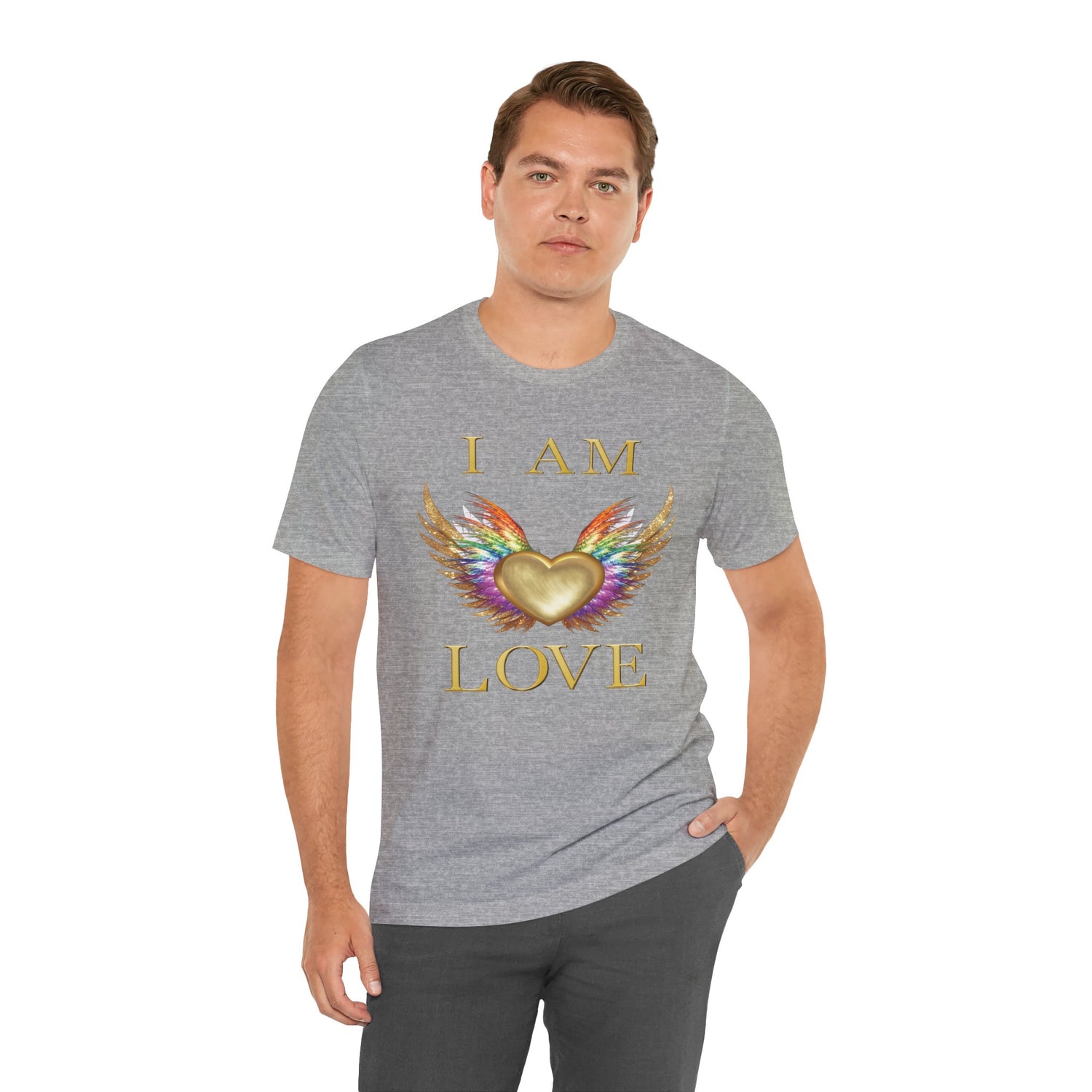 I am Love Angel Wings Short Sleeve Tee