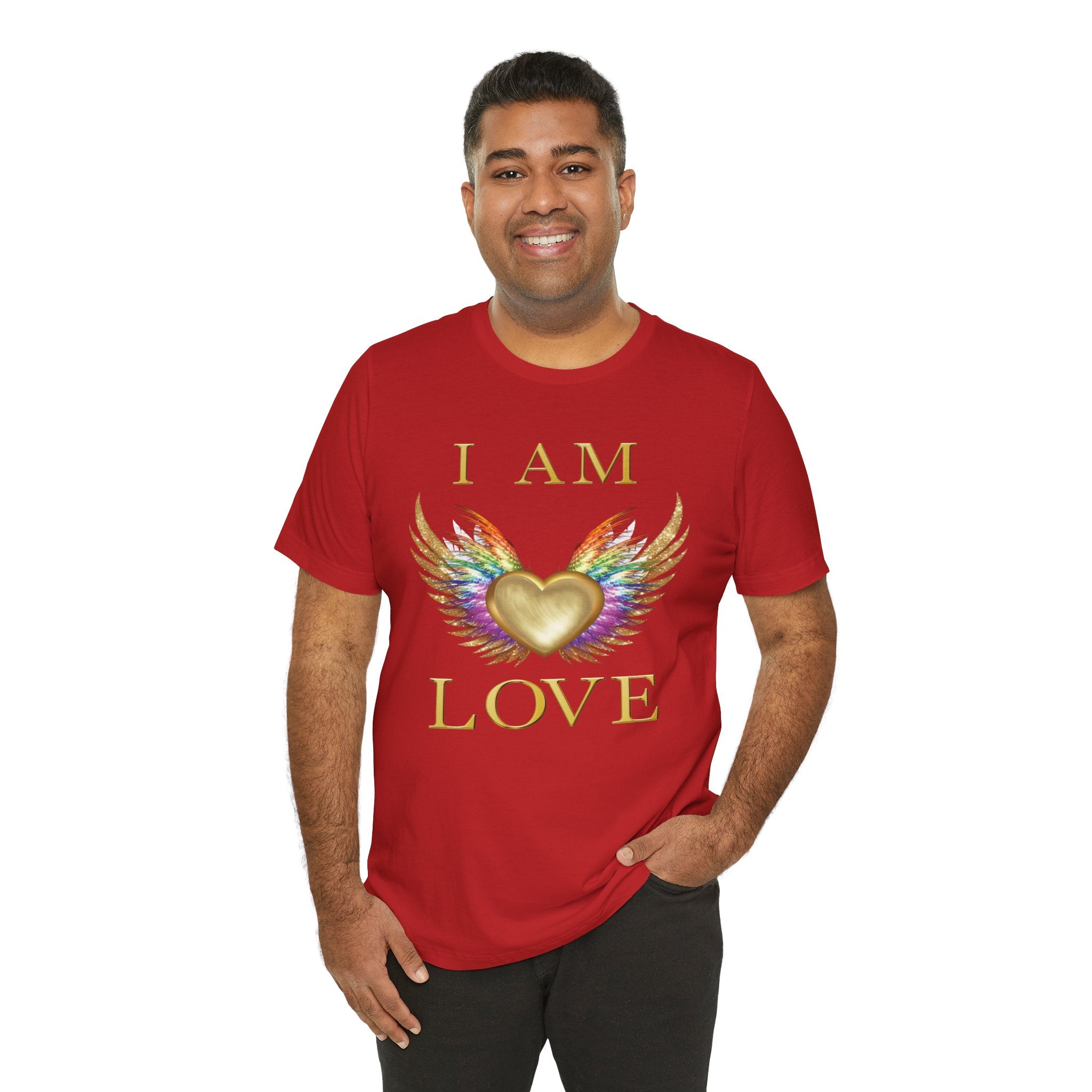 I am Love Angel Wings Short Sleeve Tee