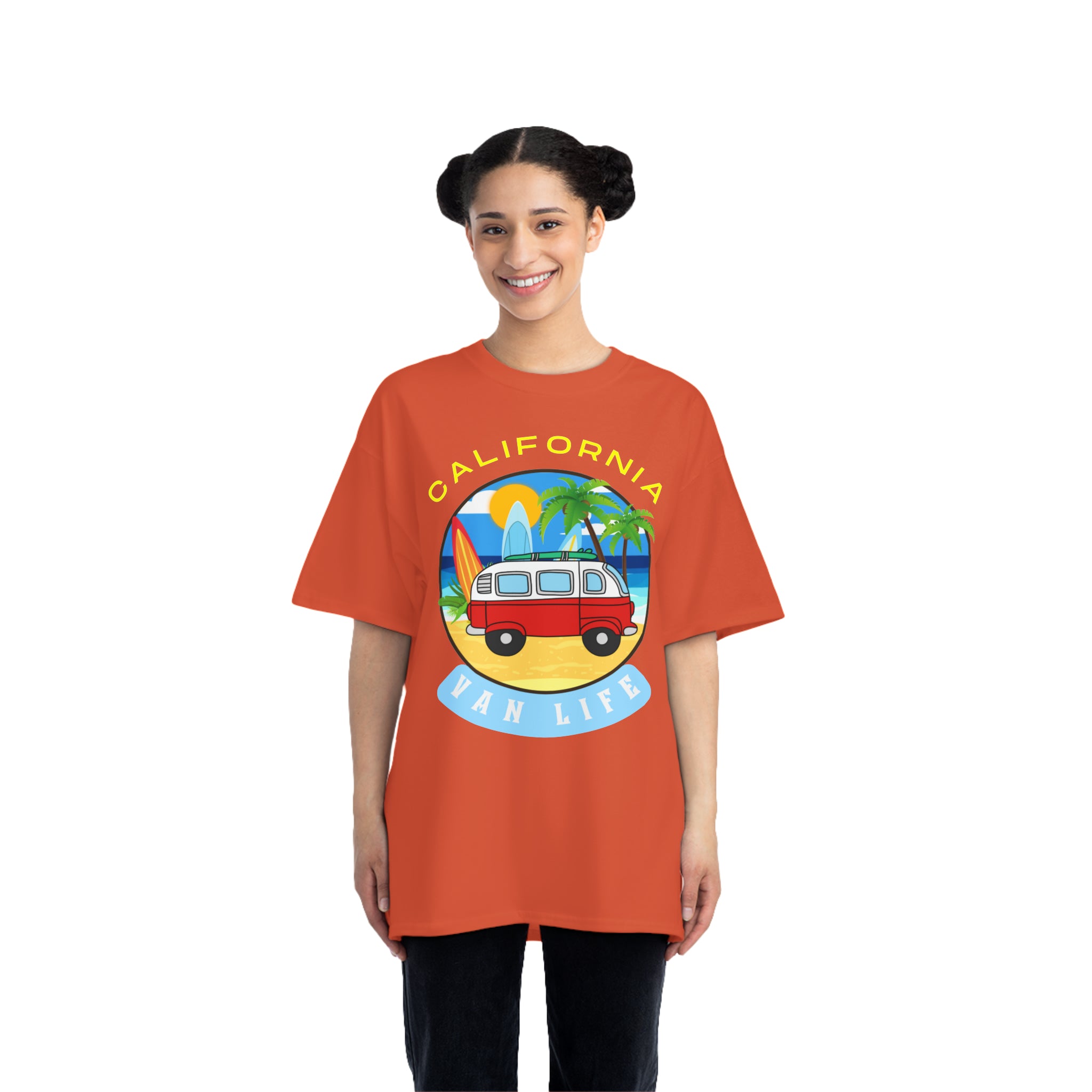 Camiseta de peso pesado Van Life California