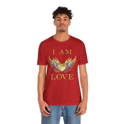 I am Love Angel Wings Short Sleeve Tee