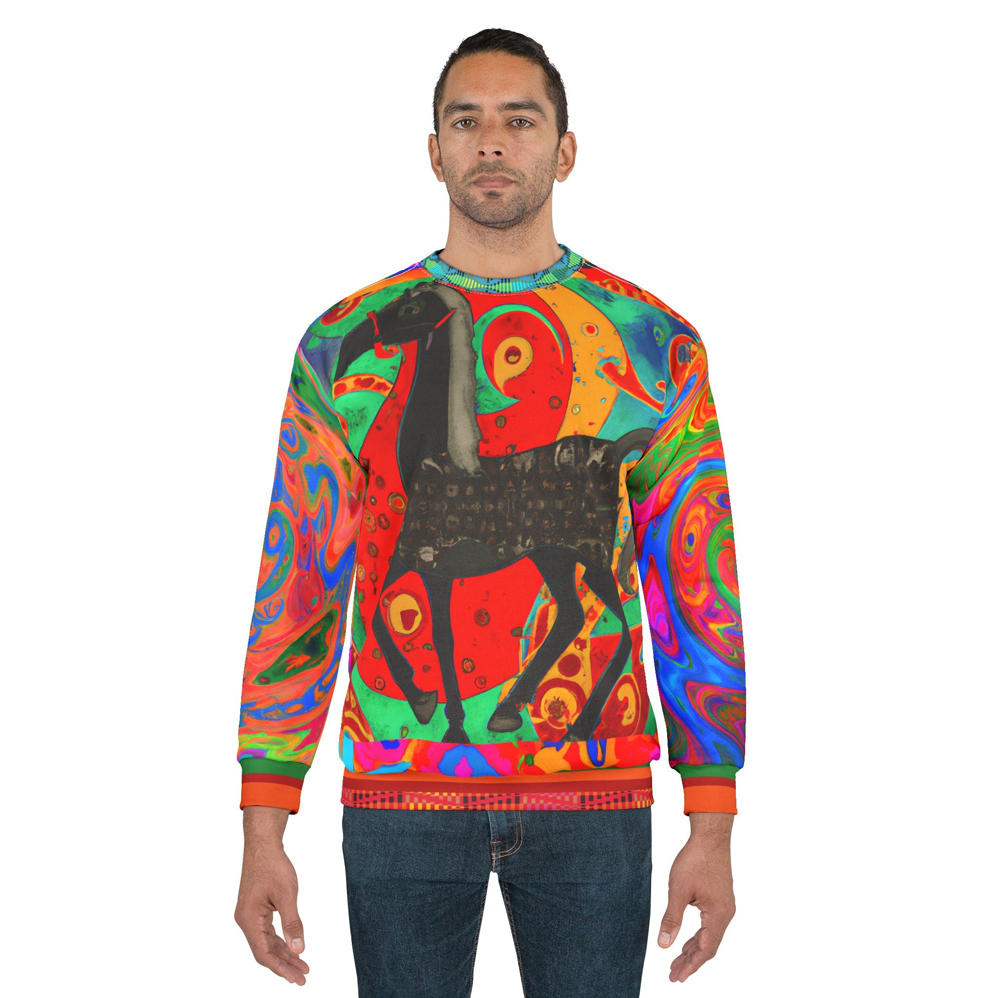 Sudadera unisex King Maximillian Horsey Pop Art