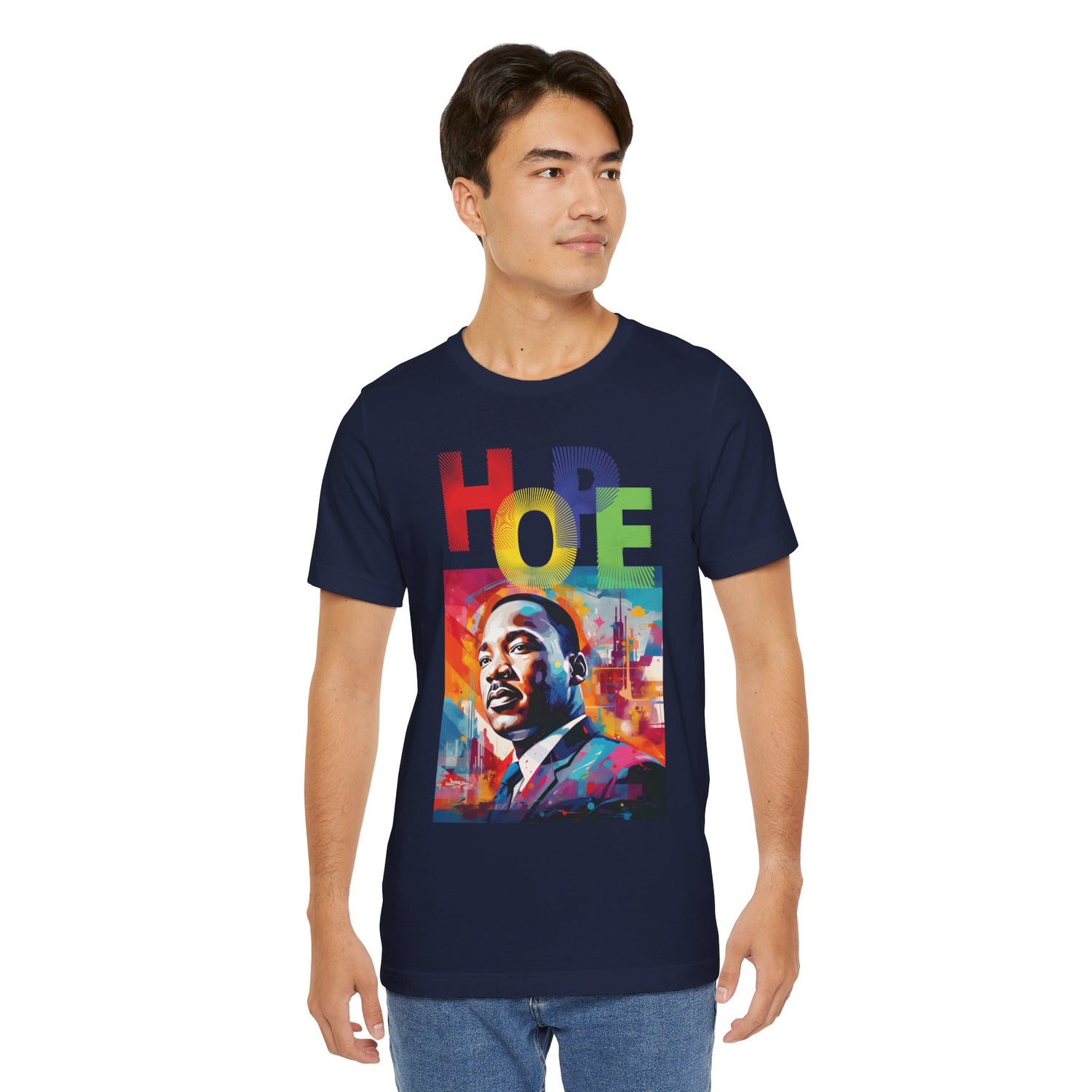 MLK Jr Hope Graffiti Art Unisex Short Sleeve Tee