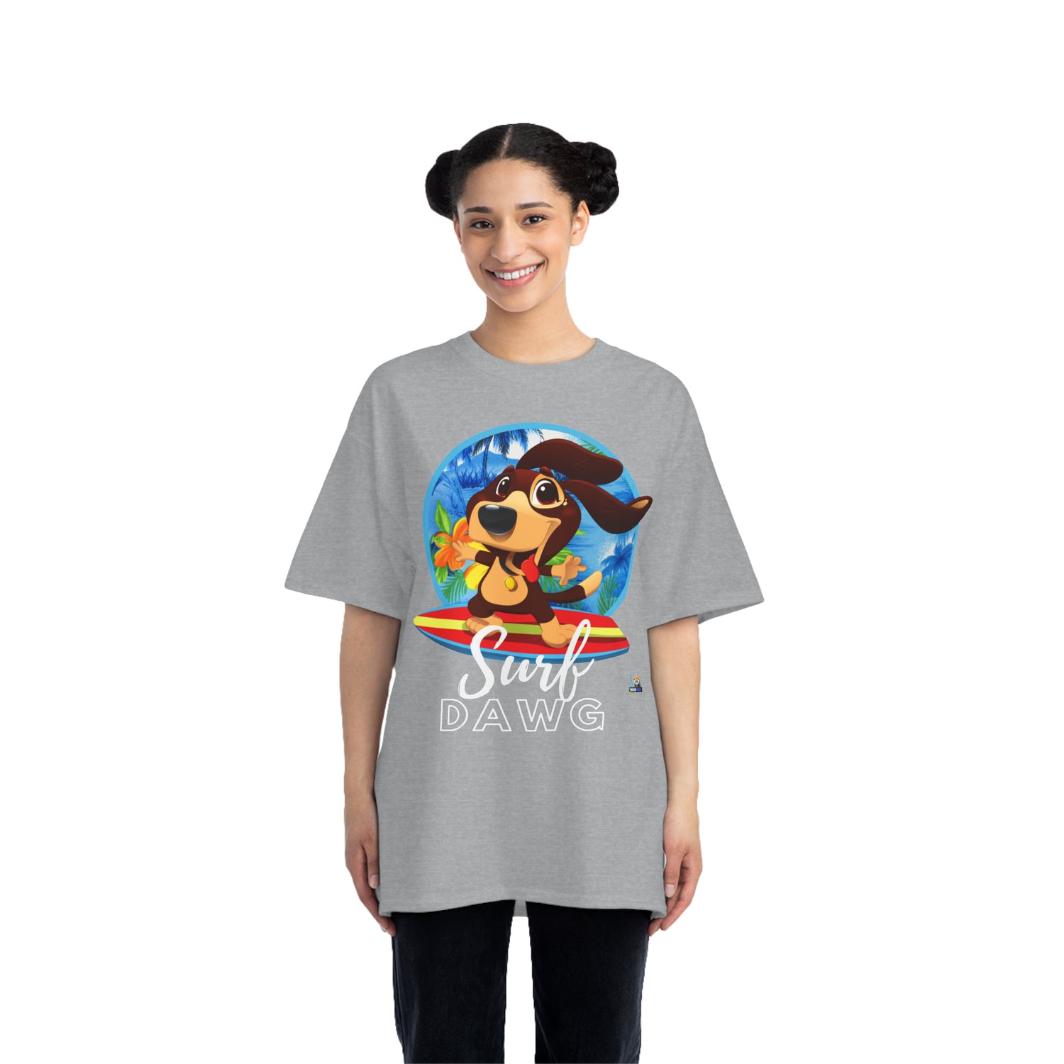 Camiseta pesada estilo hawaiano Surf Dawg