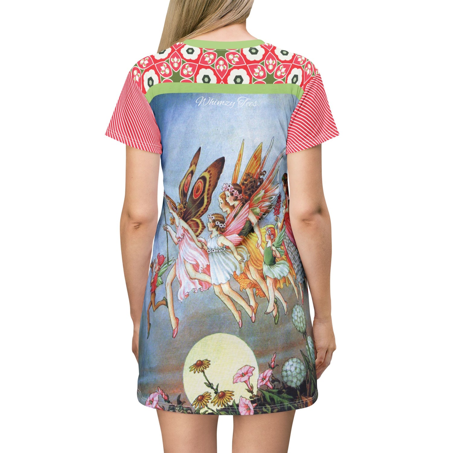 Summer Solstice Fairy Short Sleeve T-Shirt Dress