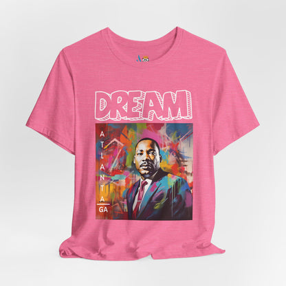 MLK Jr Dream Graffiti Art Unisex Short Sleeve Tee