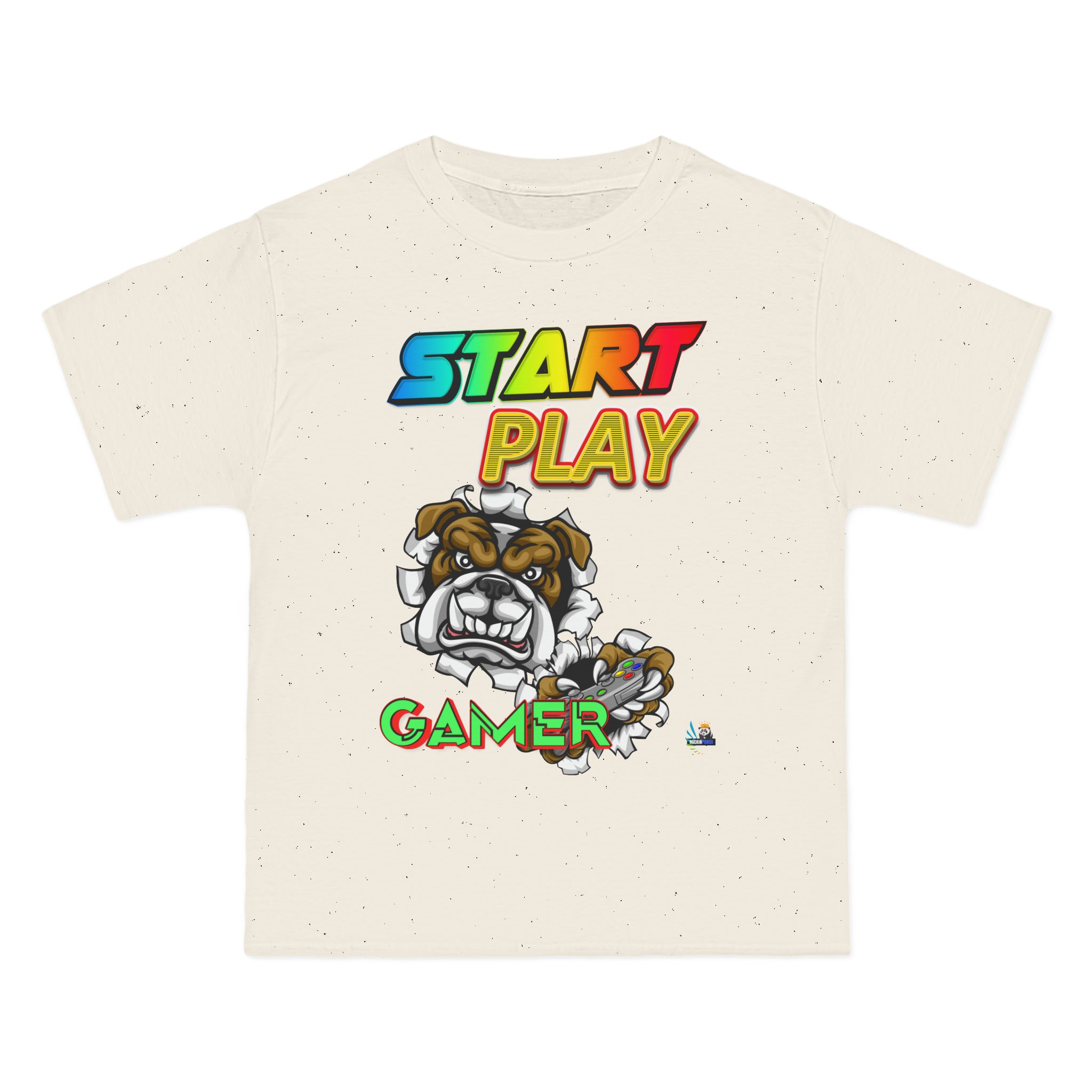 Start Play Bulldog Edition Heavyweight Unisex Gaming Tee