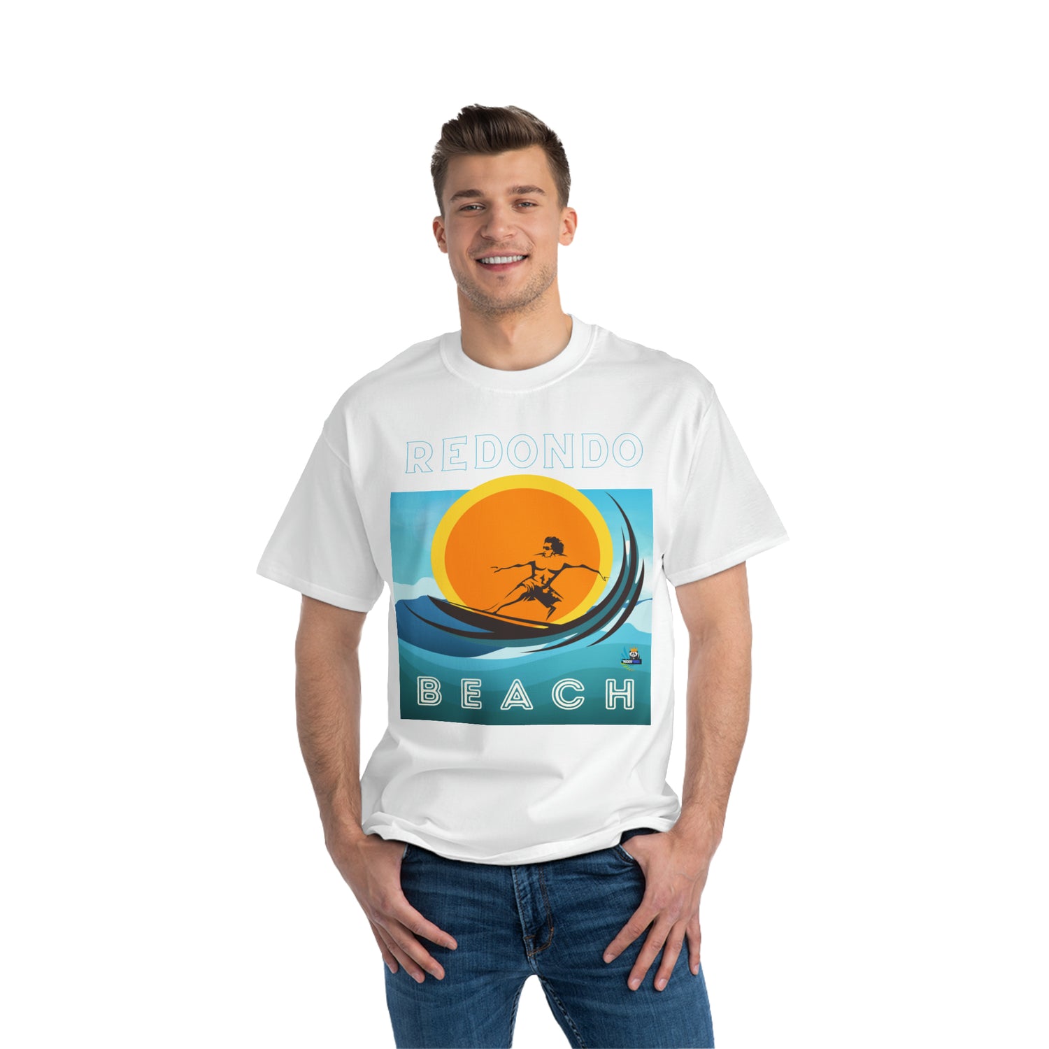 Surf Redondo Beach Unisex Heavyweight Tee