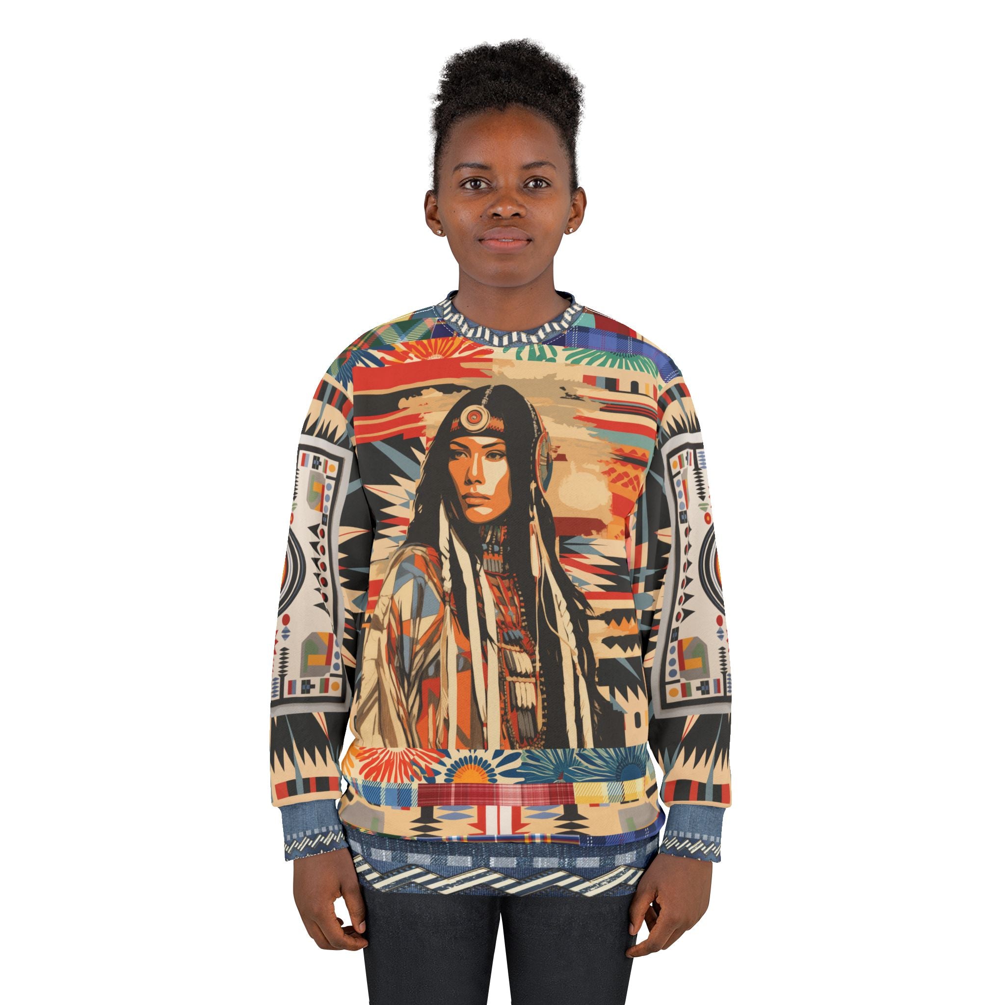 Lakota Woman - Native American Unisex Sweatshirt (Gold Label)