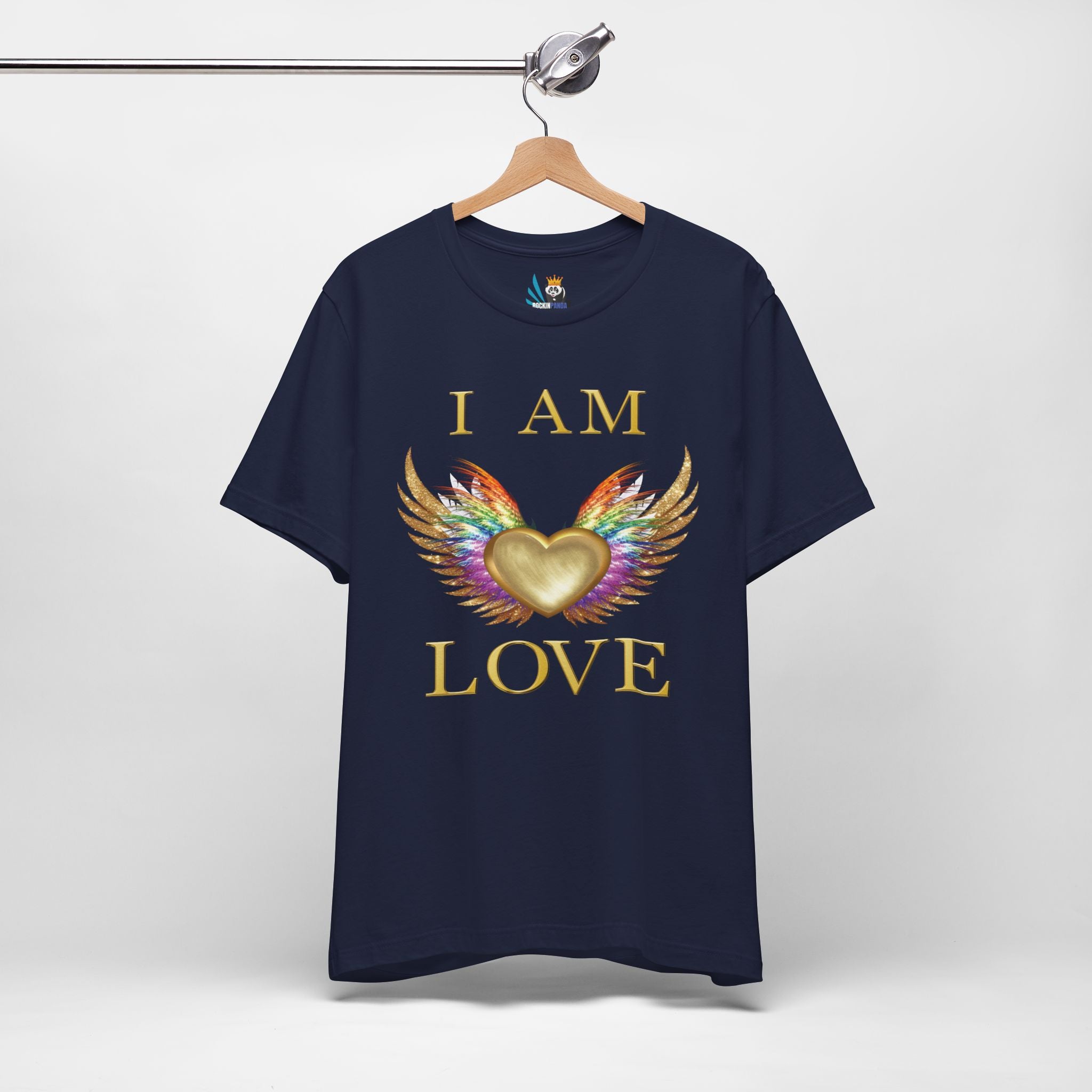 I am Love Angel Wings Short Sleeve Tee