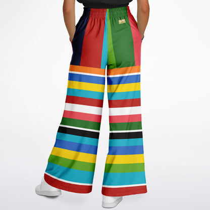 Bal Harbor Yachtie Rugby Stripe Eco-Poly Wide Leg Pants