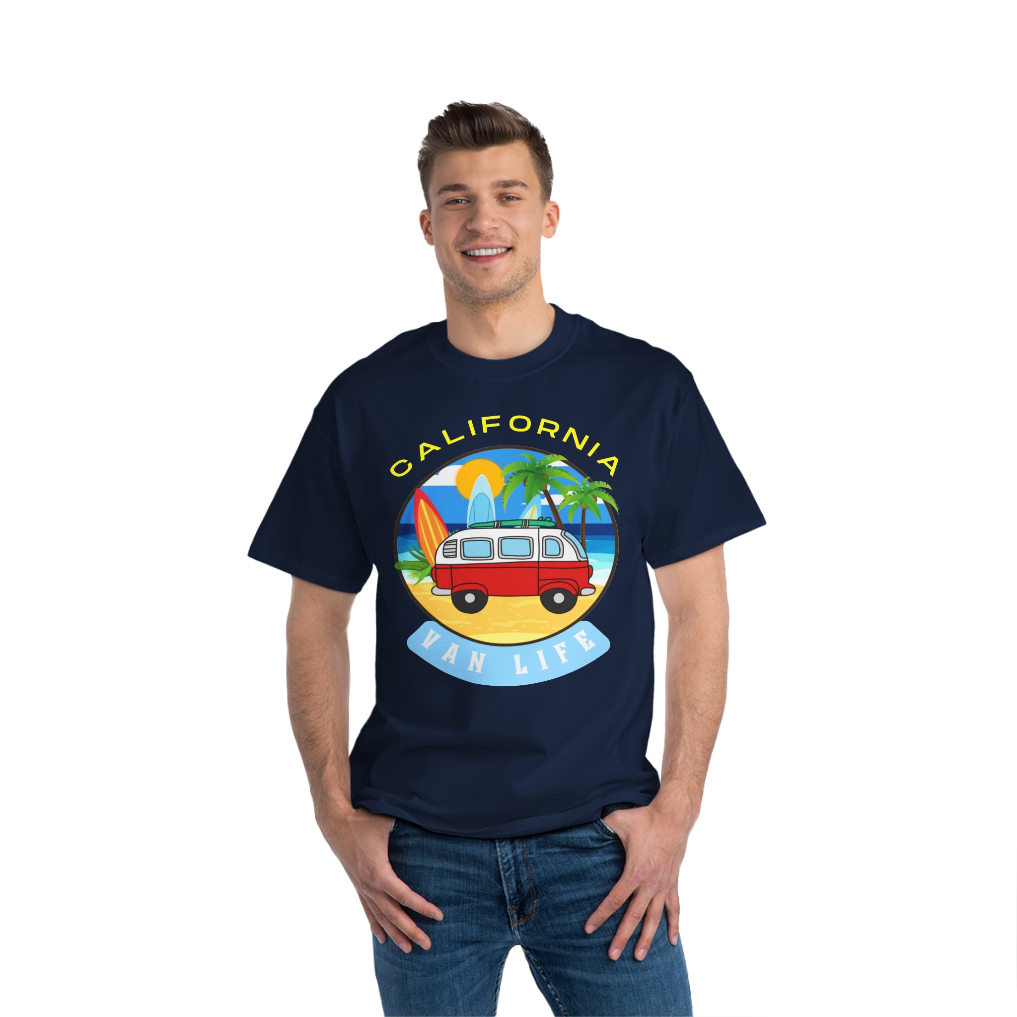 Van Life California Unisex Heavyweight Tee