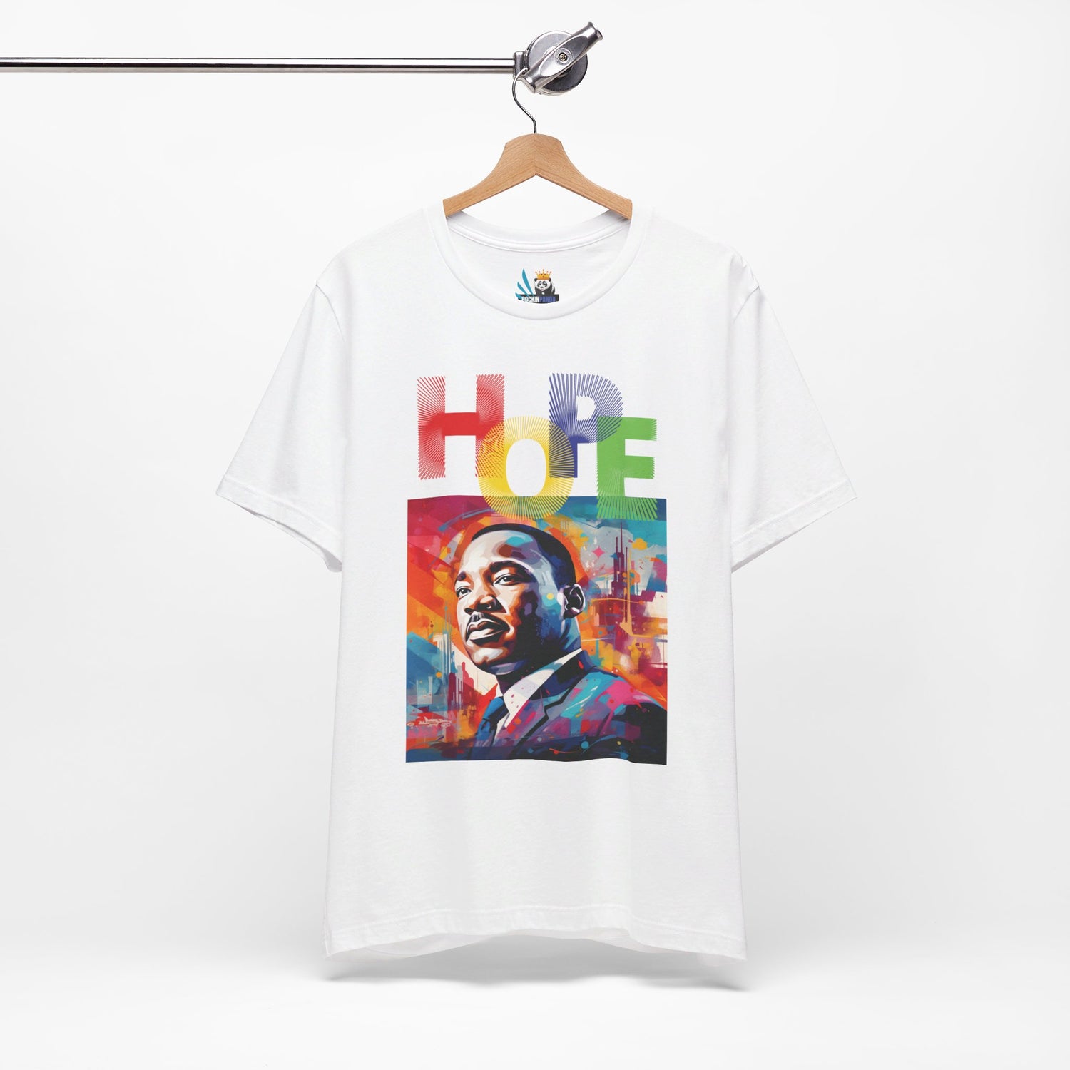 MLK Jr Hope Graffiti Art Unisex Short Sleeve Tee