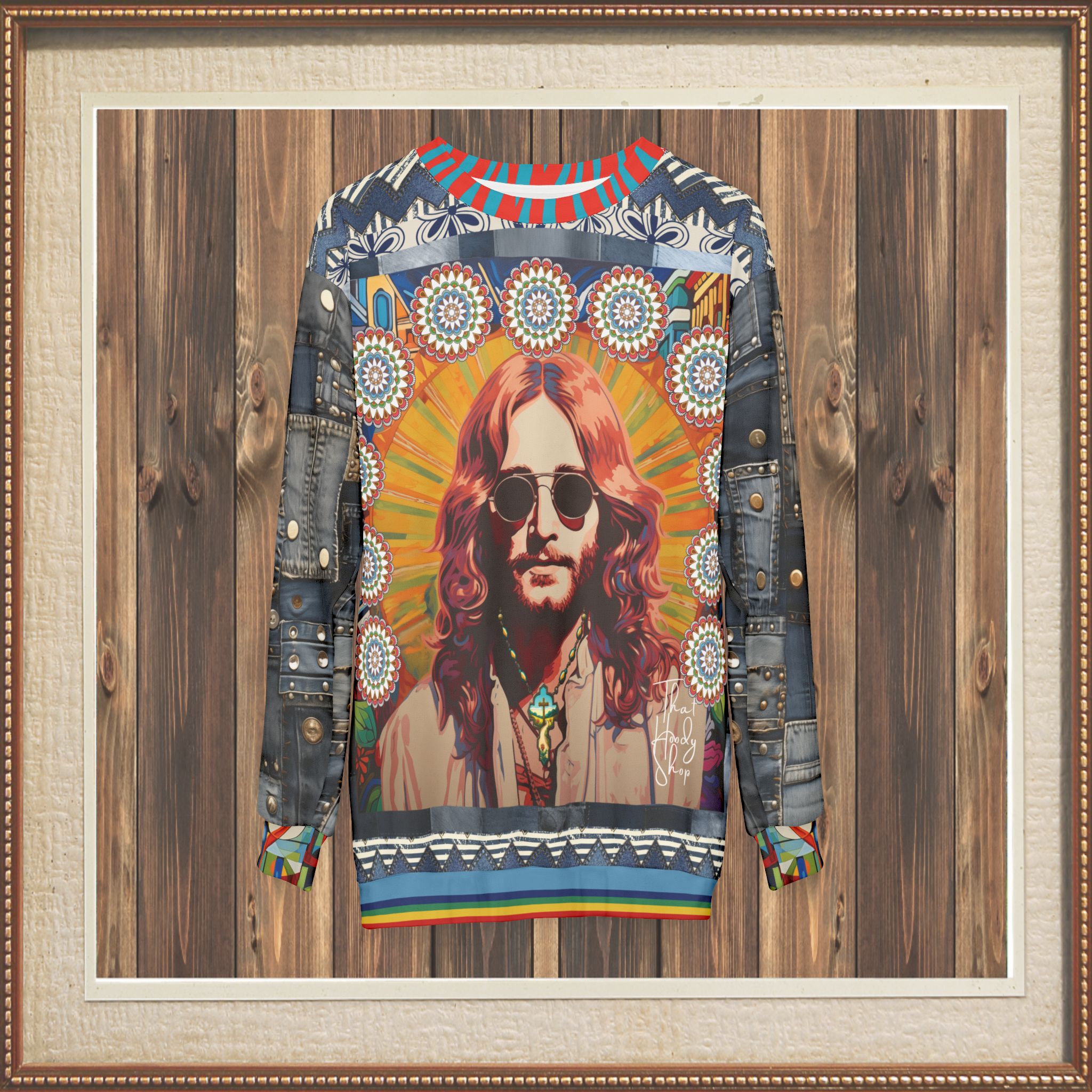 Jesus of Nazareth Retro 70s Edition Unisex Sweatshirt (Gold Label)