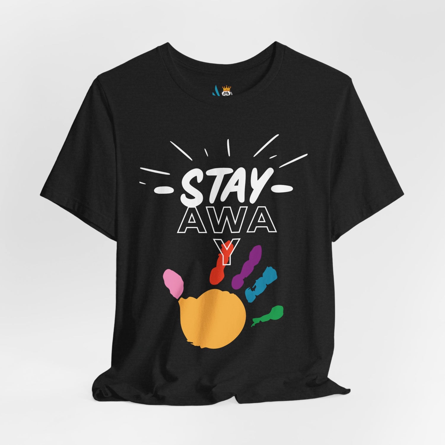 Stay Away Rainbow Hand Unisex Short Sleeve Tee