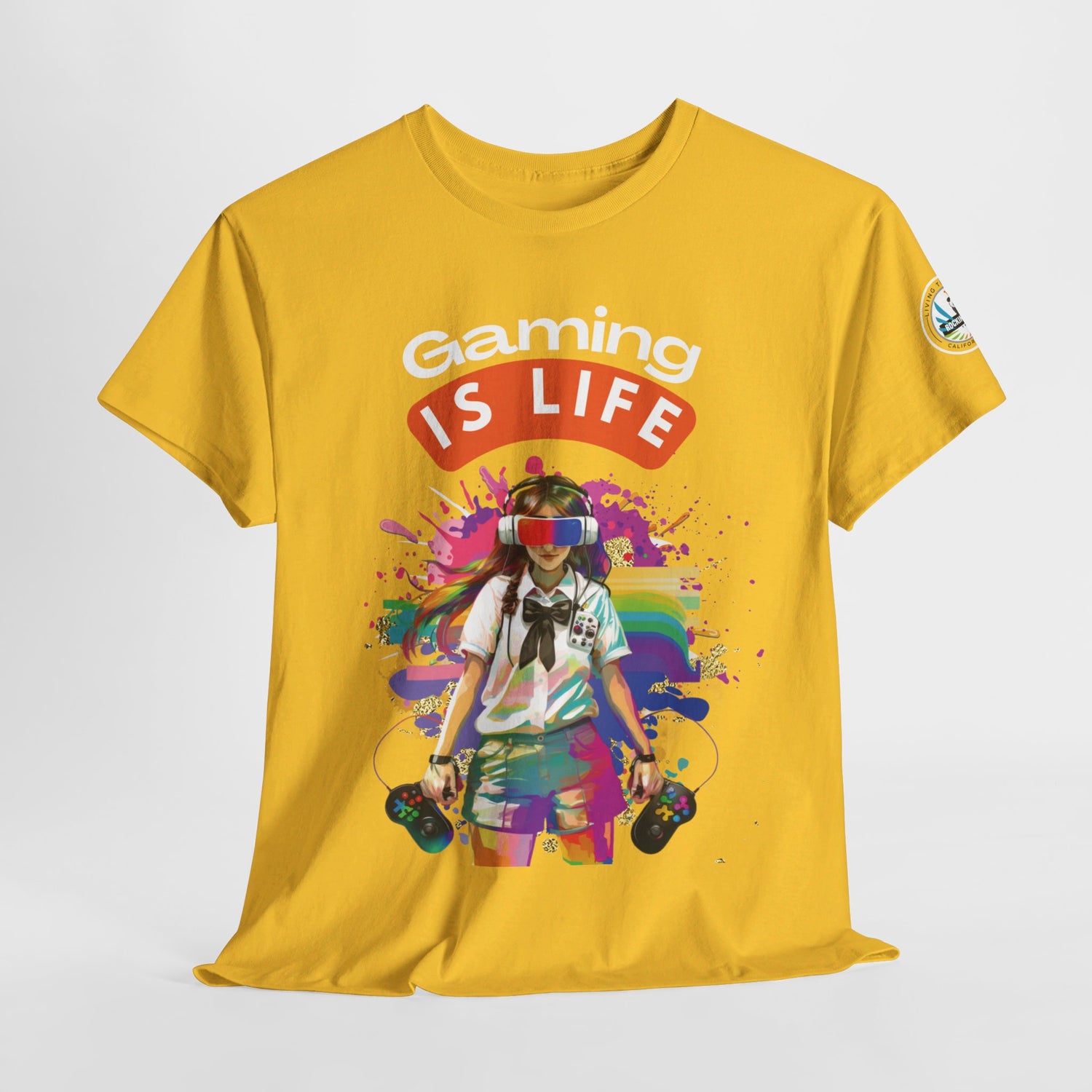 Gaming is Life - Girl Gamer Unisex Heavy Cotton Tee