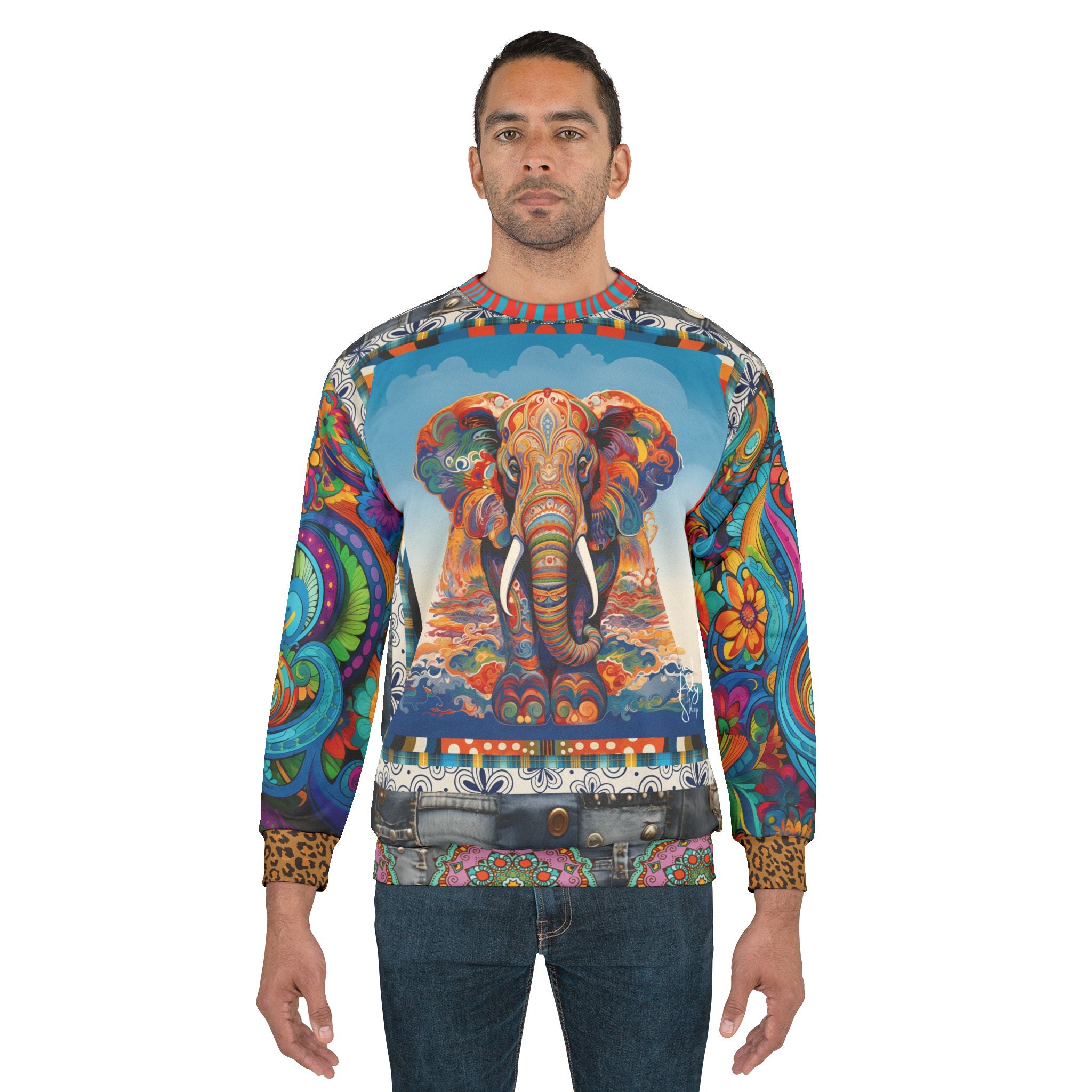 Elephant on Psychedelics Unisex Sweatshirt (Gold Label)