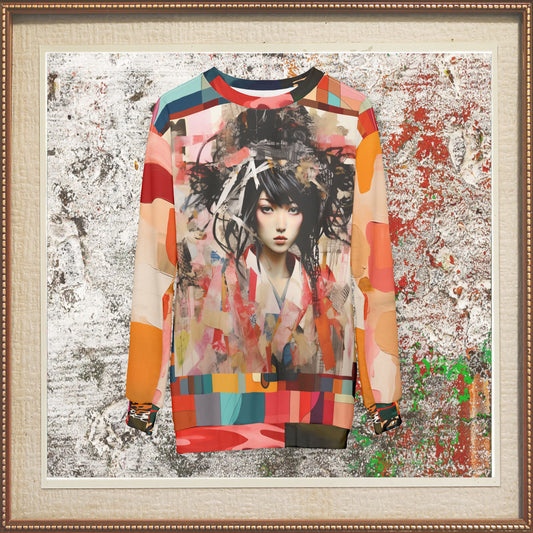 Meet Savannah Samoi - Siberian Girl Patchwork Unisex Sweatshirt (Gold Label)