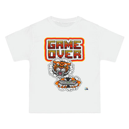 Camiseta de juego unisex de peso pesado Game Over Tiger Edition