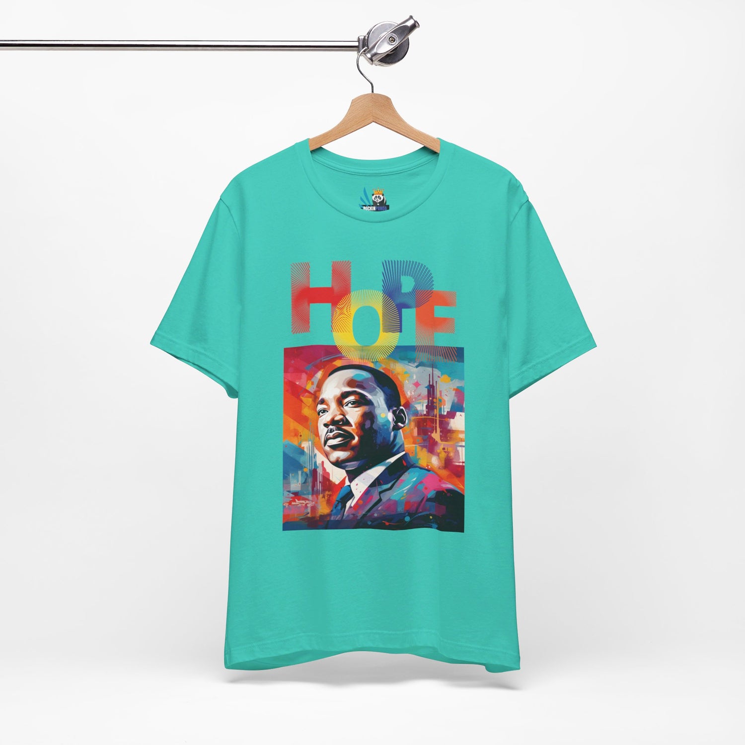 MLK Jr Hope Graffiti Art Unisex Short Sleeve Tee