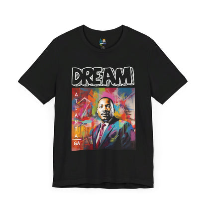 MLK Jr Dream Graffiti Art Unisex Short Sleeve Tee