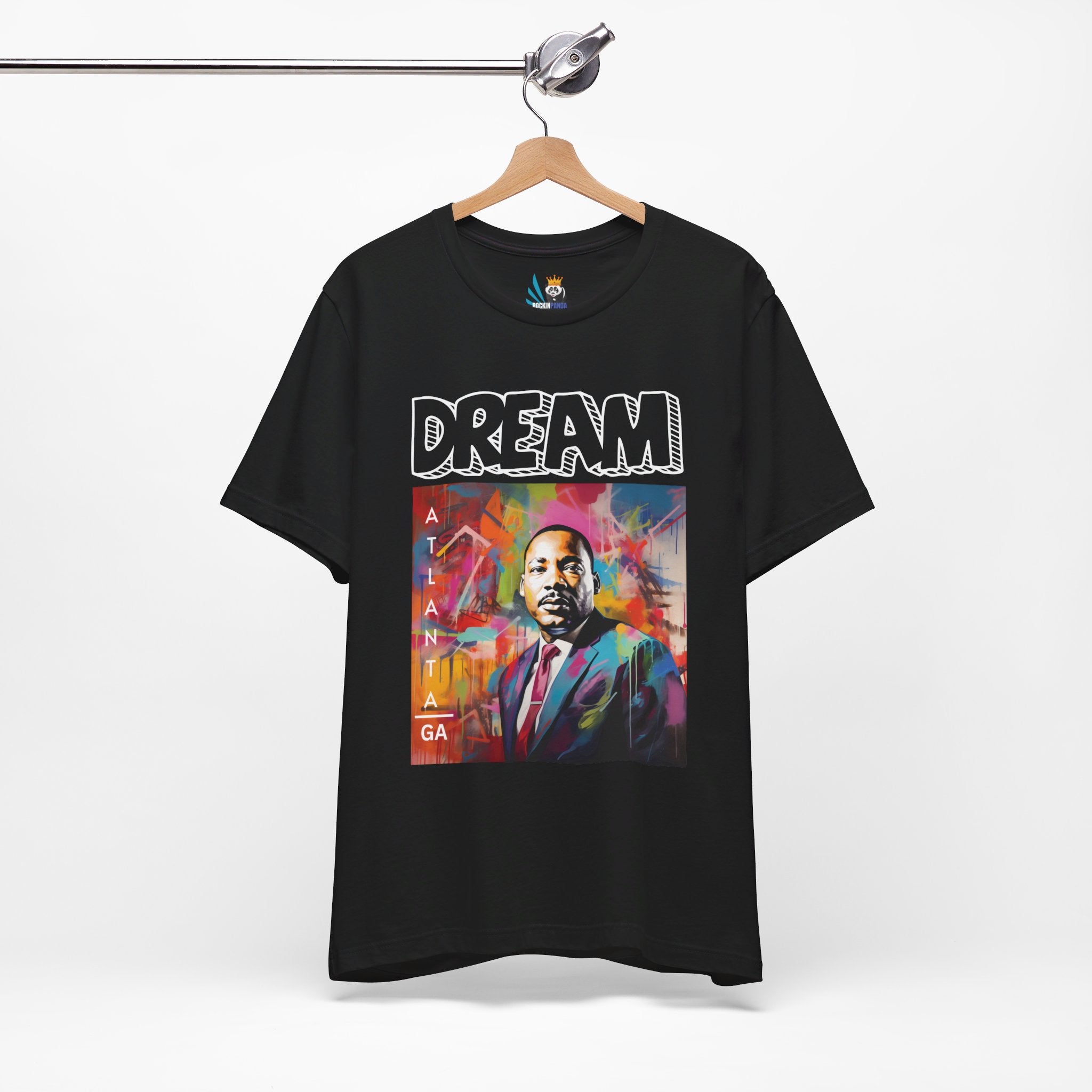 MLK Jr Dream Graffiti Art Unisex Short Sleeve Tee