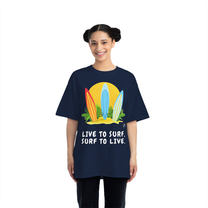 Camiseta pesada Live to Surf