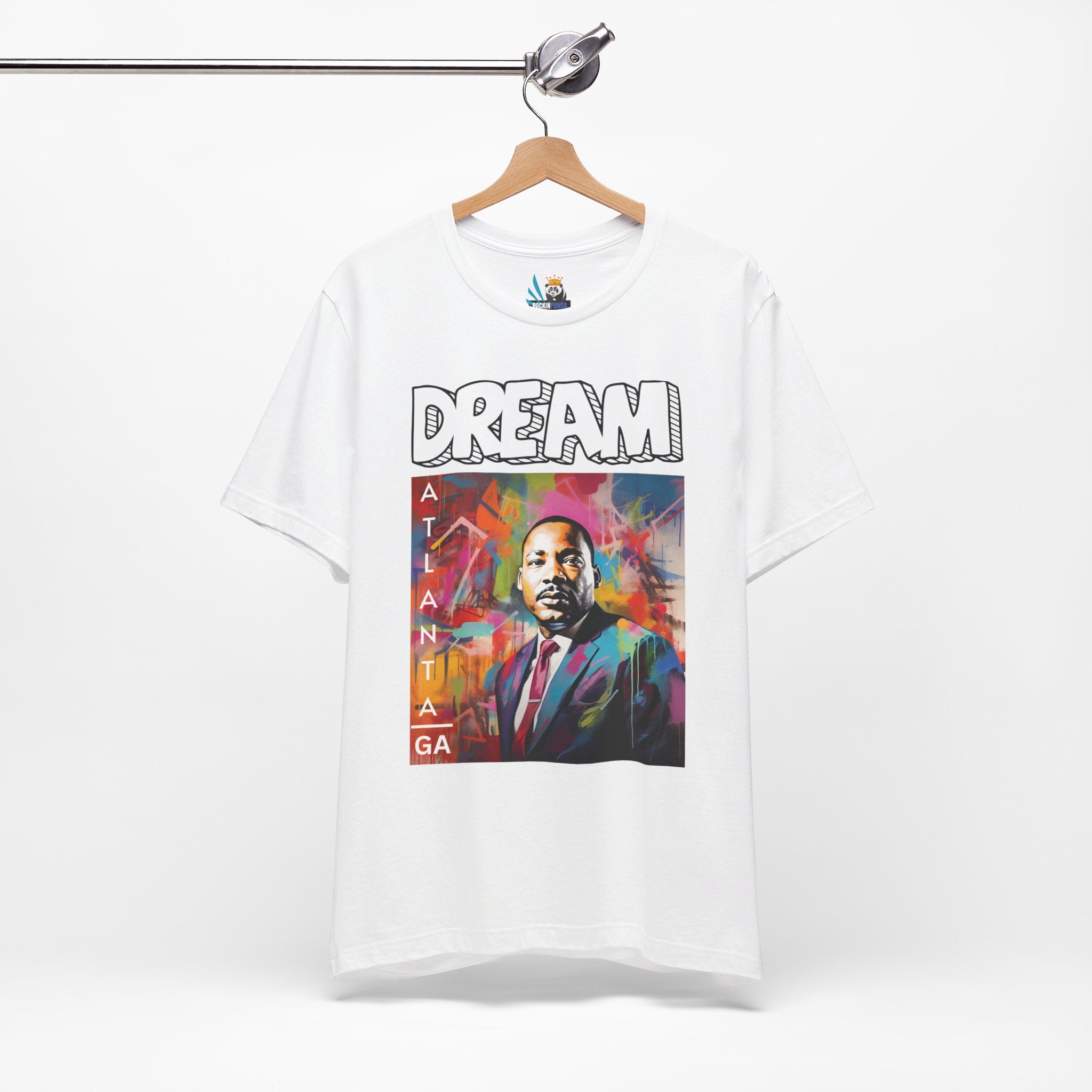 MLK Jr Dream Graffiti Art Unisex Short Sleeve Tee