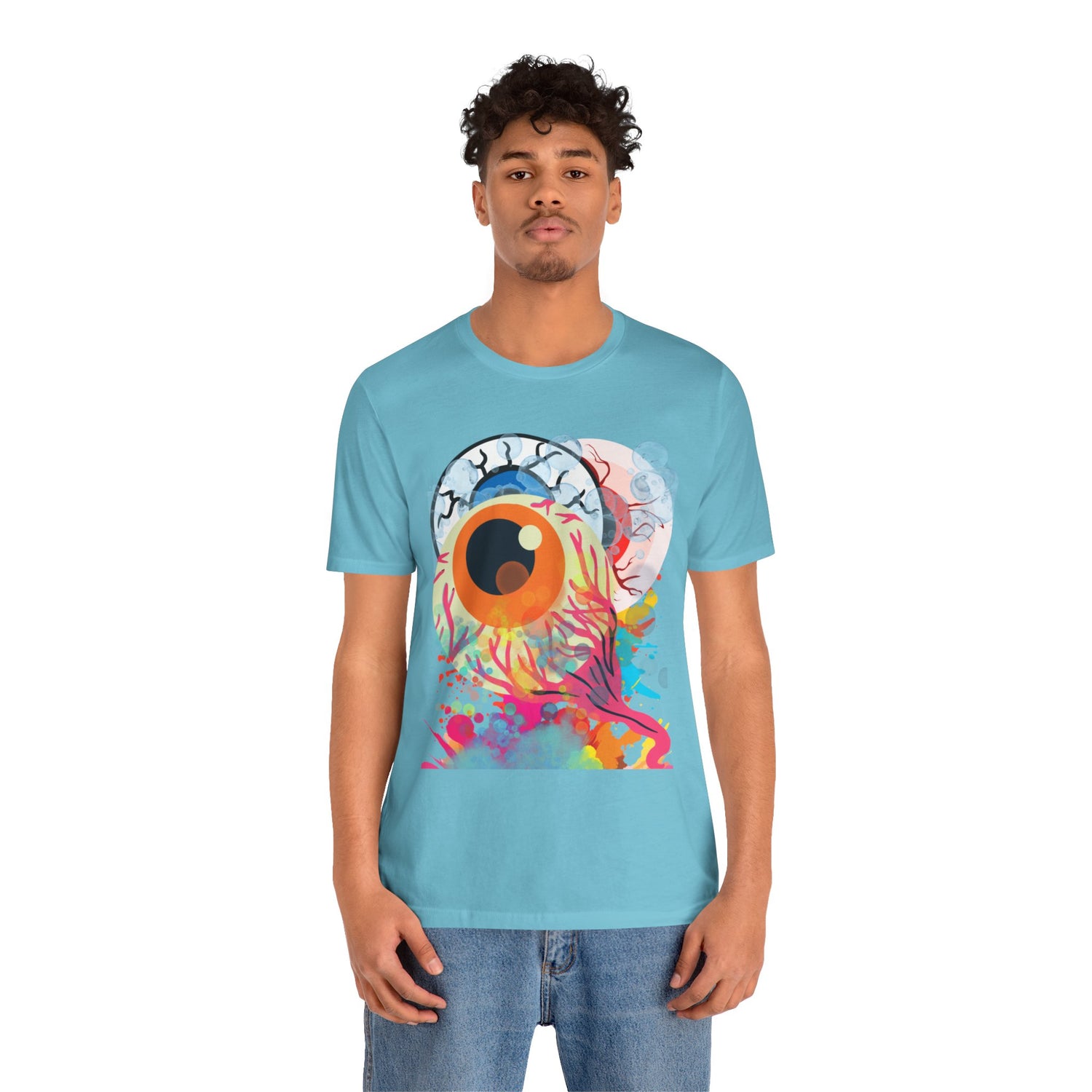 Eyes in Abstract Unisex Short Sleeve Tee