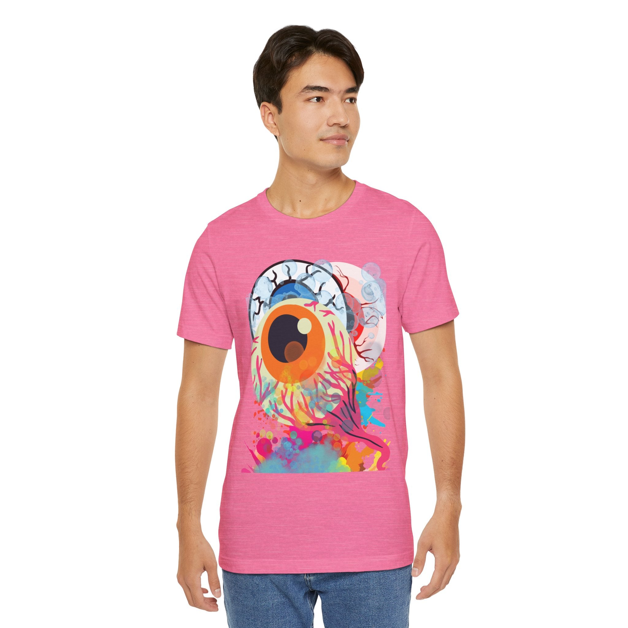 Eyes in Abstract Unisex Short Sleeve Tee