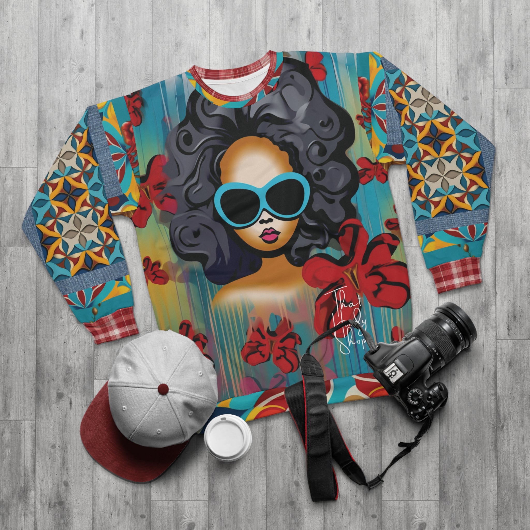 Cool Chick Black Girl Magic Pop Art - Sudadera unisex