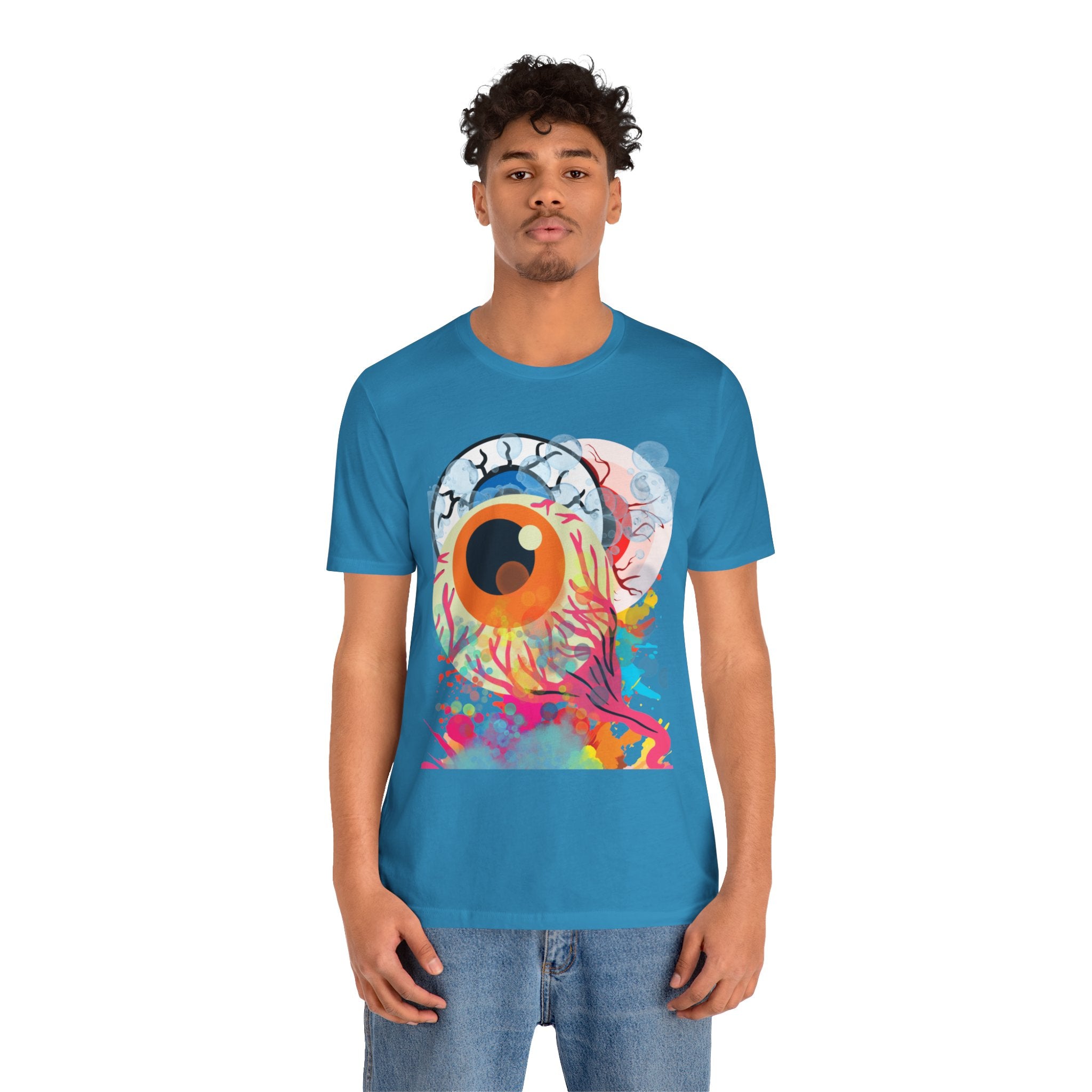 Eyes in Abstract Unisex Short Sleeve Tee