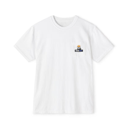 California Dreamin Ocean Wave Stripe Heavyweight Unisex Pocket T-Shirt