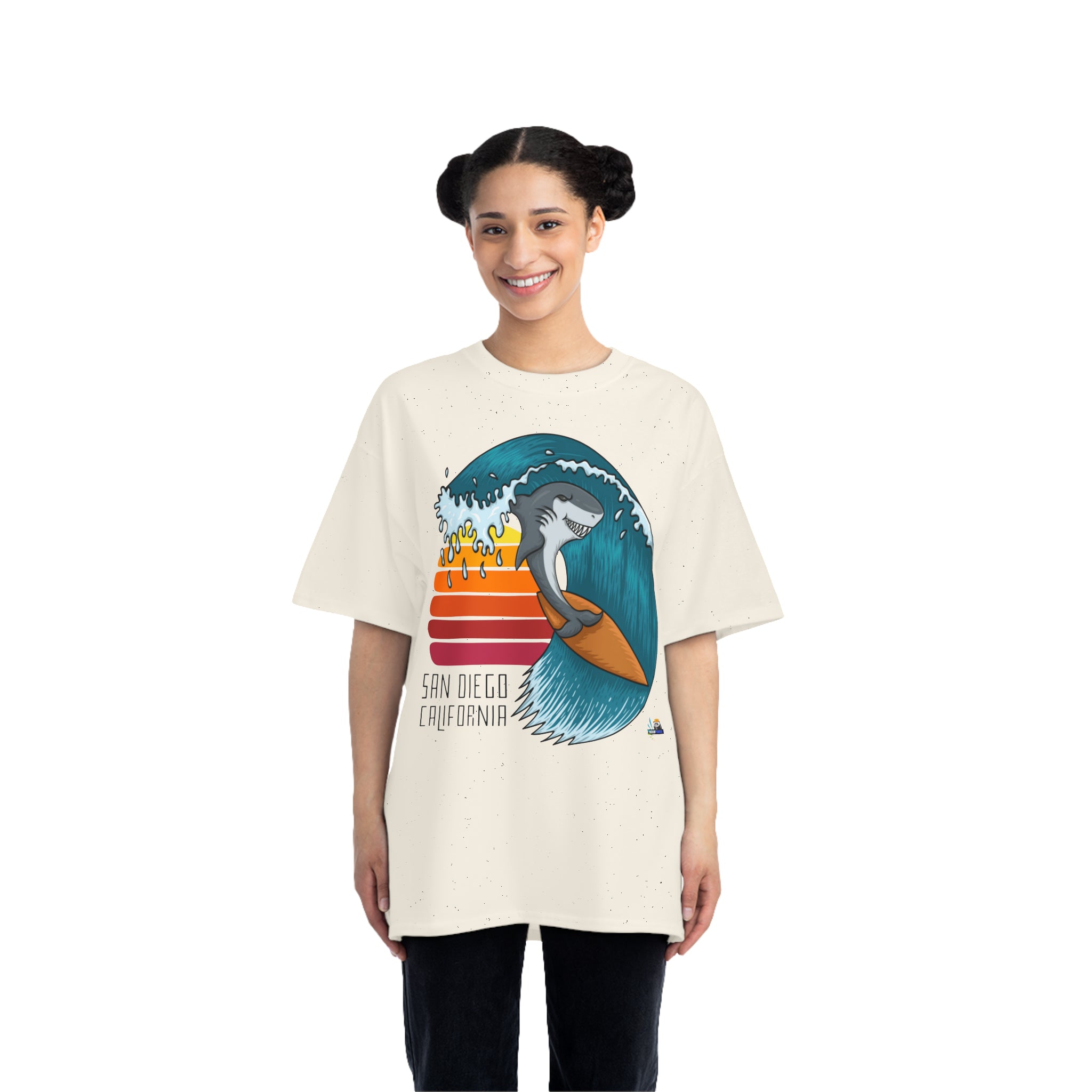 Camiseta de peso pesado Surf San Diego