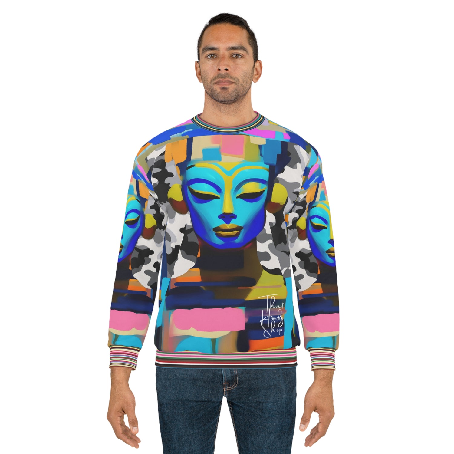 King Tut Revue Pastel Colorblock Unisex Sweatshirt