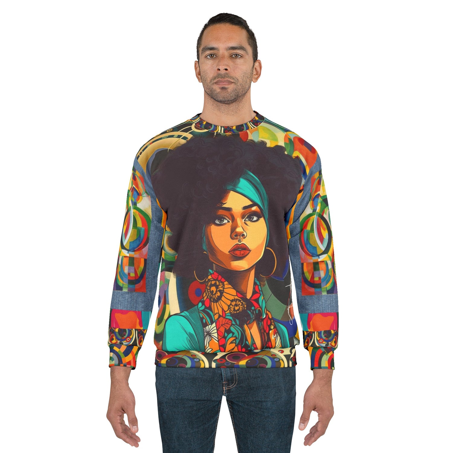 Sudadera unisex Afro Queen-Solace Girl Edition