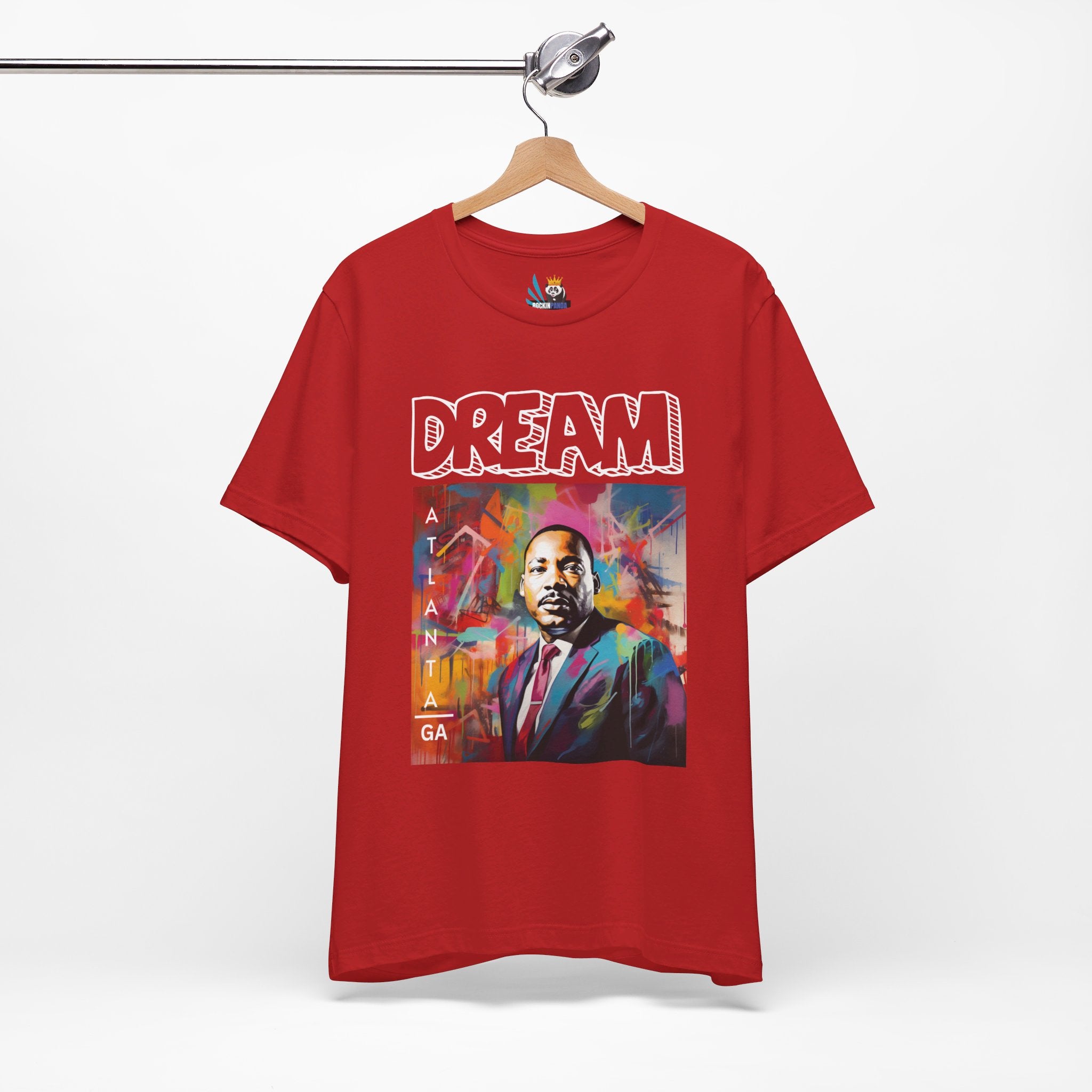 MLK Jr Dream Graffiti Art Unisex Short Sleeve Tee