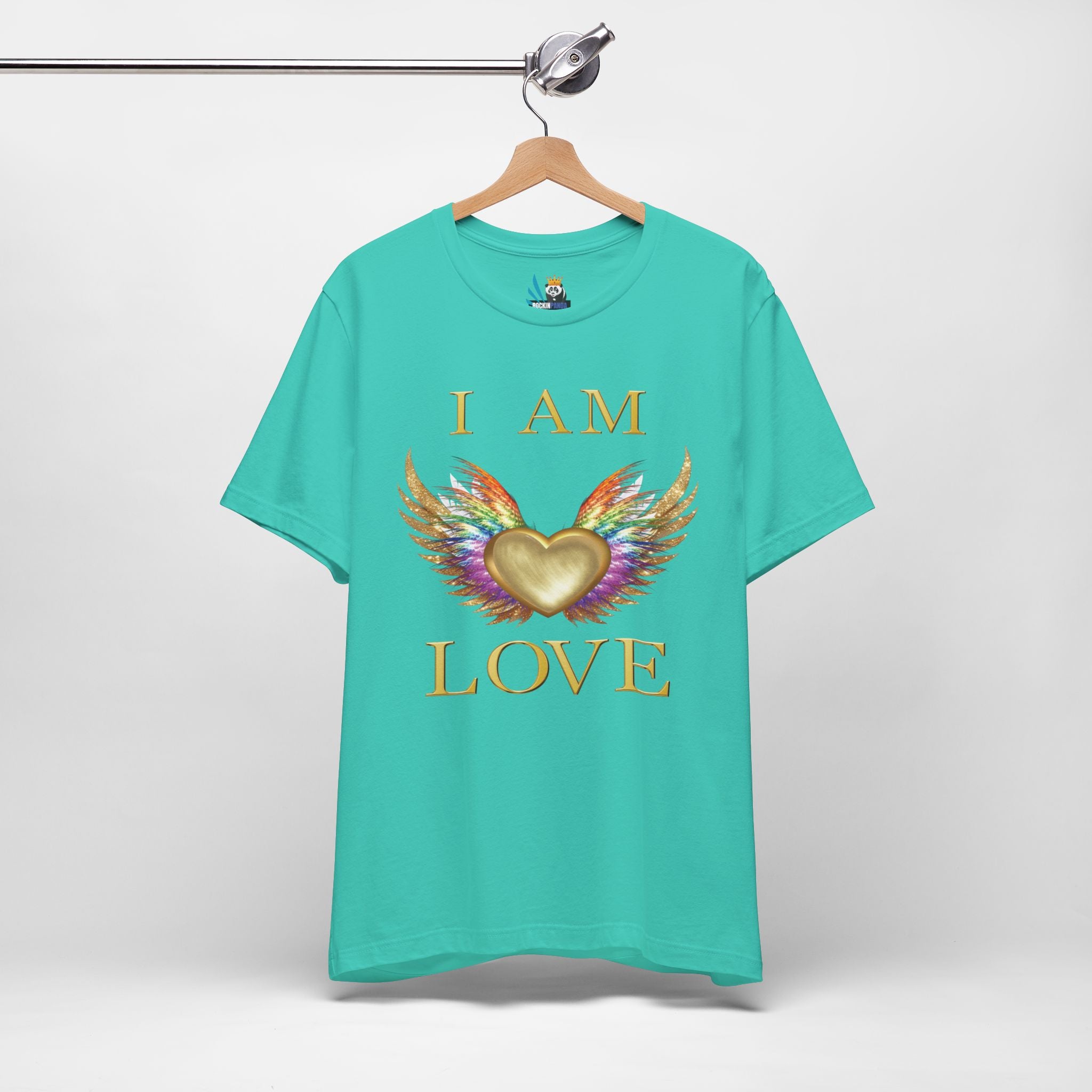 I am Love Angel Wings Short Sleeve Tee