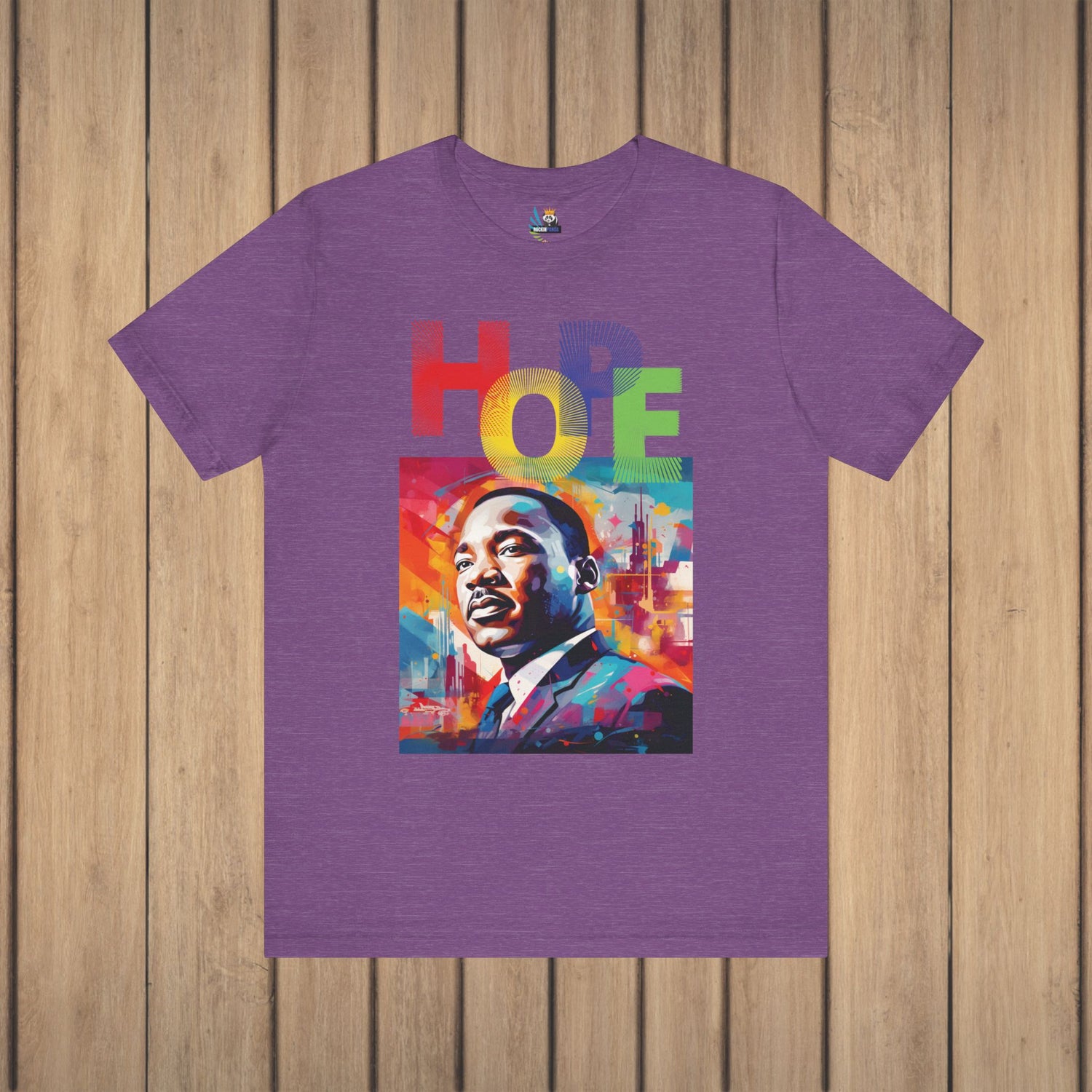 MLK Jr Hope Graffiti Art Unisex Short Sleeve Tee