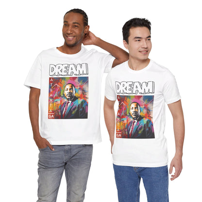 MLK Jr Dream Graffiti Art Unisex Short Sleeve Tee