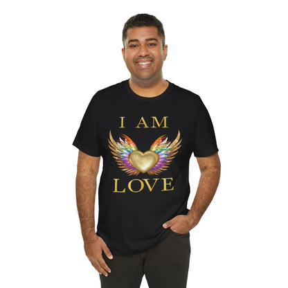 I am Love Angel Wings Short Sleeve Tee