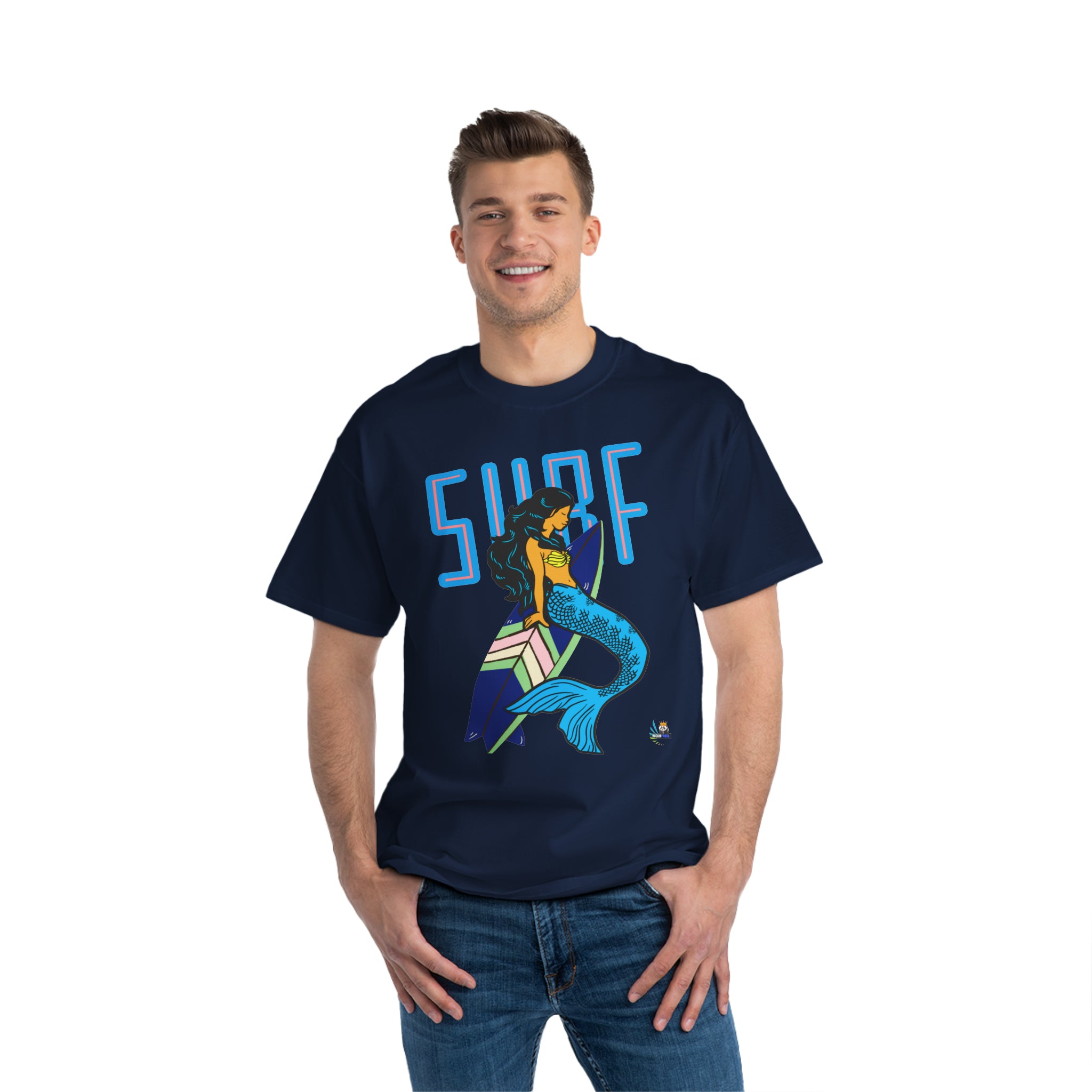 Surf Mermaid Style Unisex Heavyweight Tee