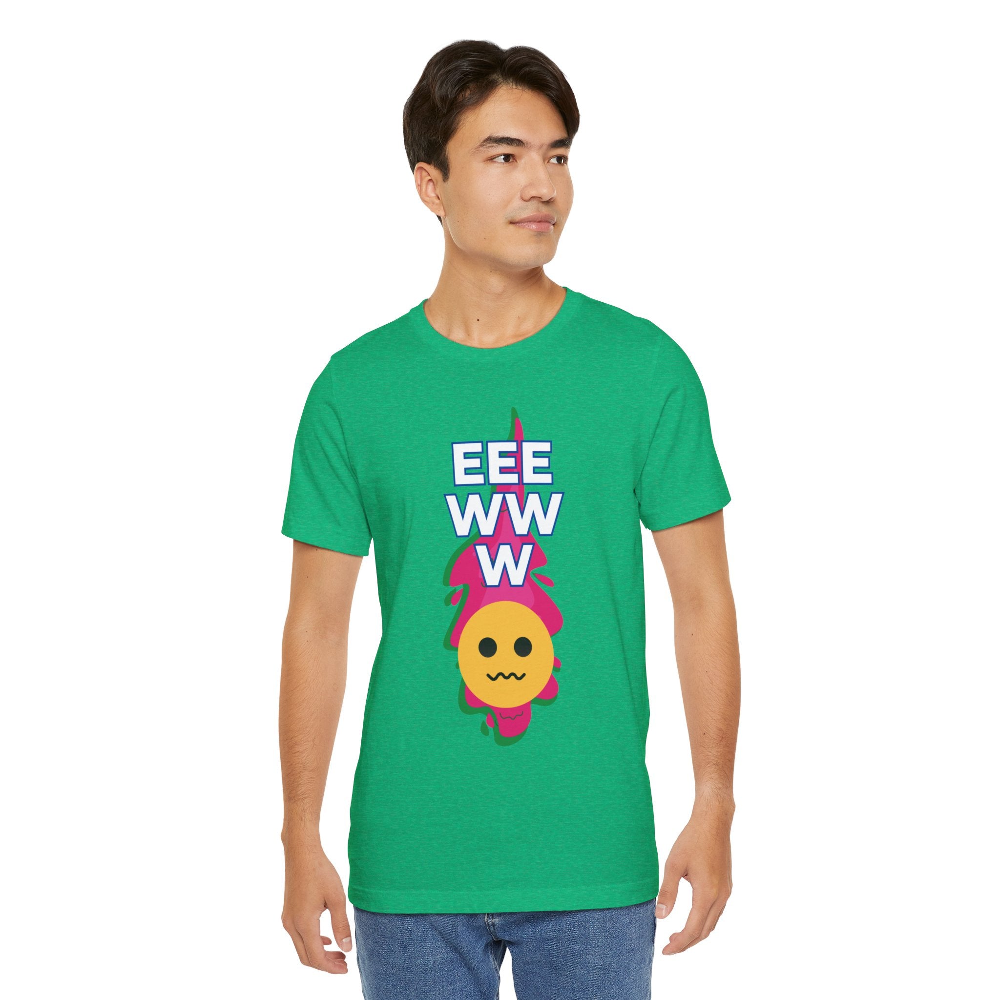 Eeewww Yuck Face Emoji Unisex Short Sleeve Tee