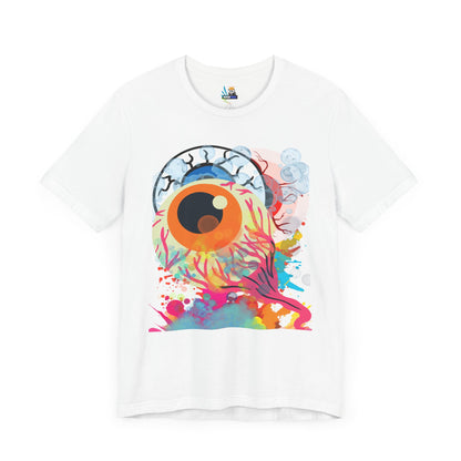 Eyes in Abstract Unisex Short Sleeve Tee