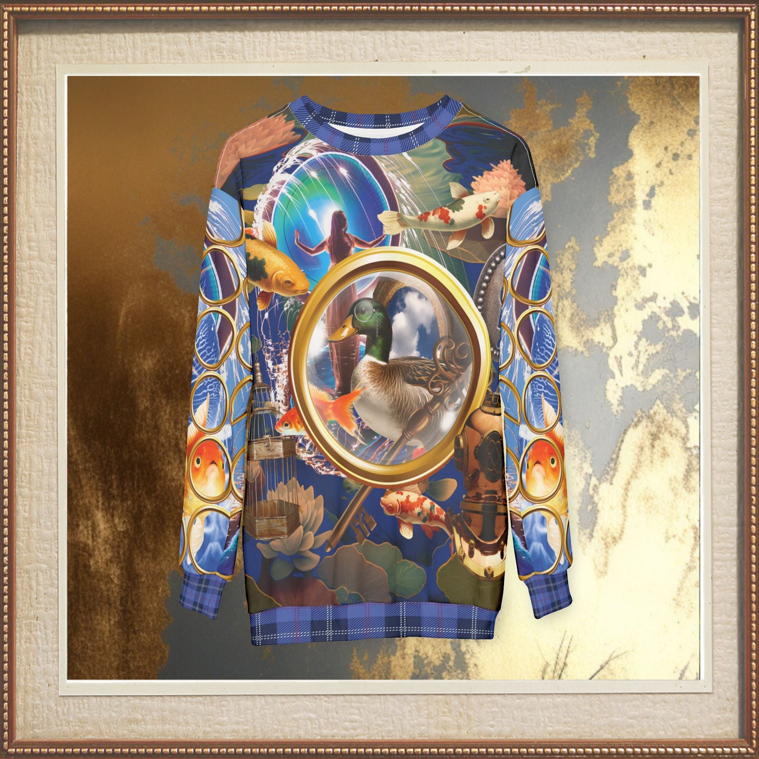 Portal to Other Worlds Art Nouveau Unisex Sweatshirt (Gold Label)