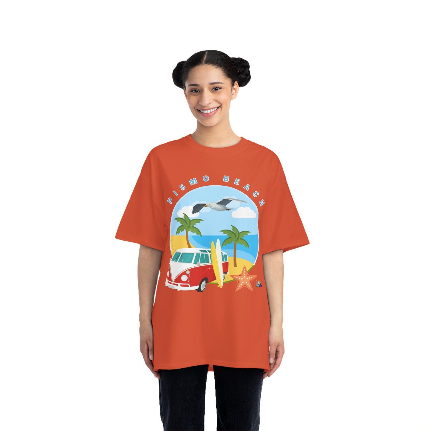 Camiseta de peso pesado Surf Pismo Beach California