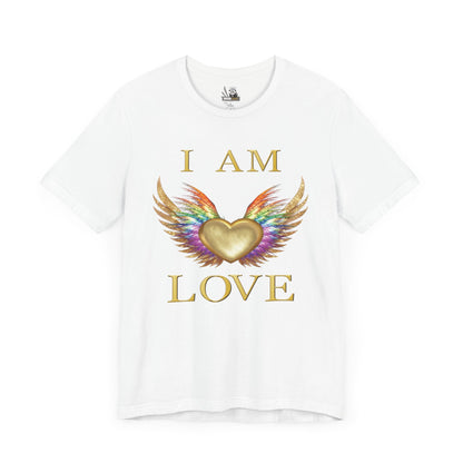 I am Love Angel Wings Short Sleeve Tee