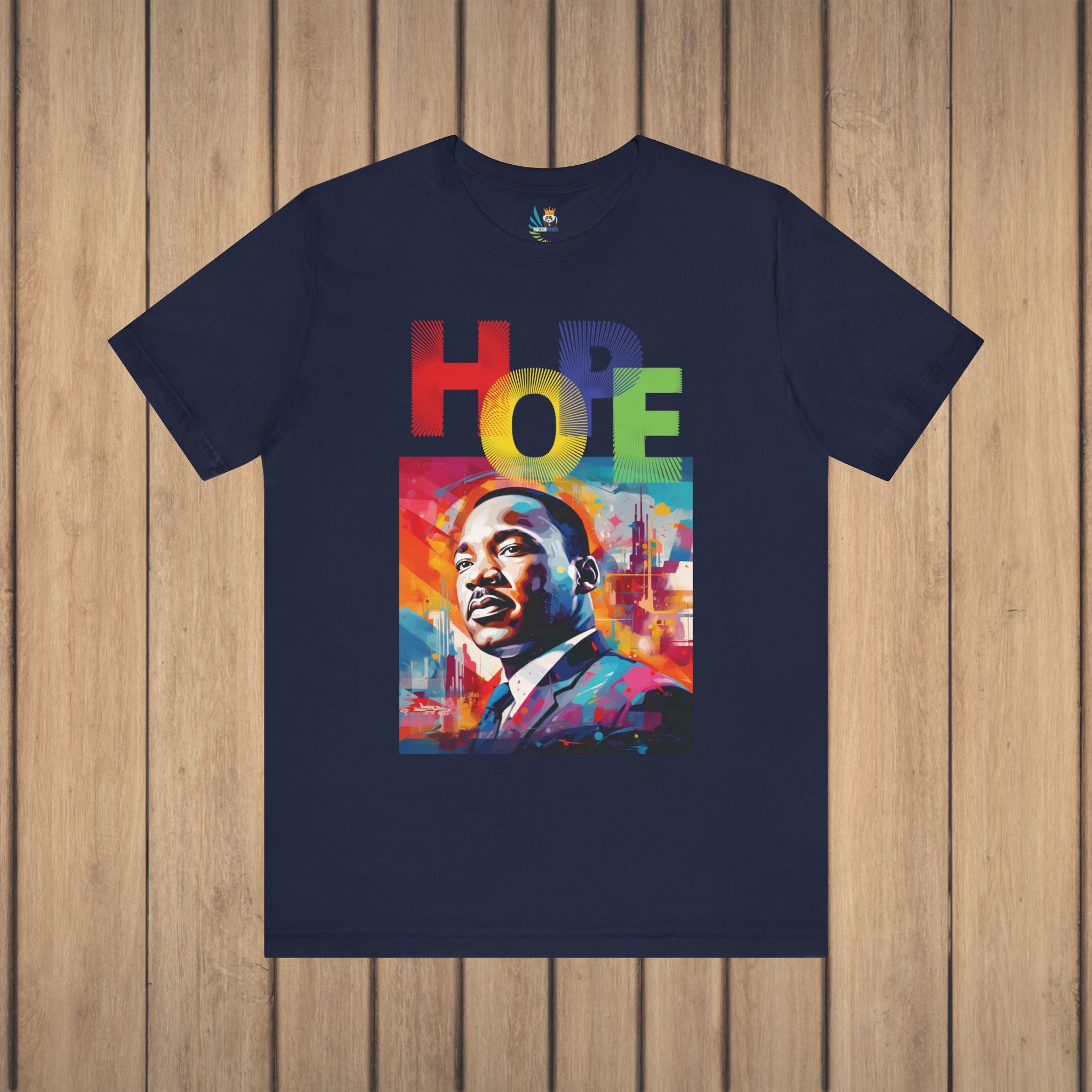 MLK Jr Hope Graffiti Art Unisex Short Sleeve Tee