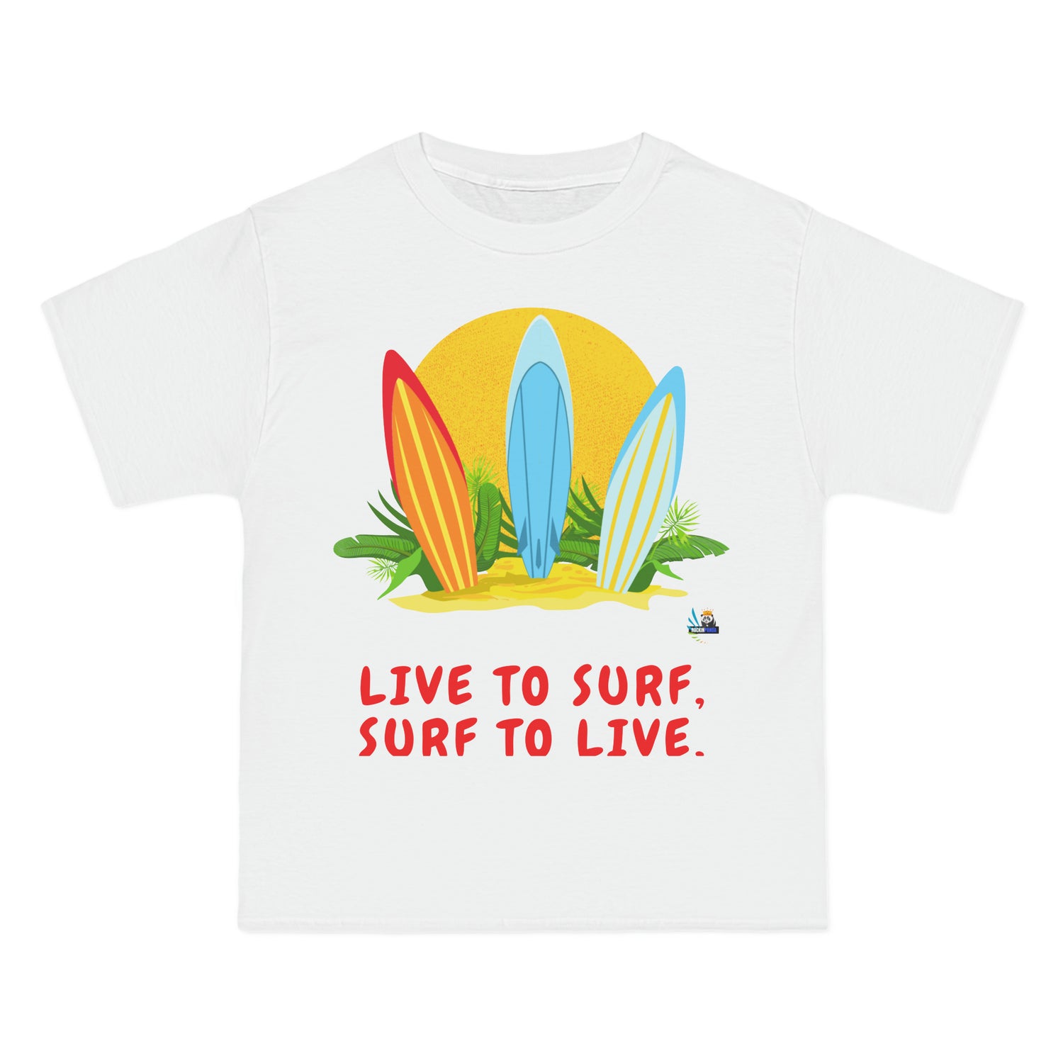 Camiseta pesada Live to Surf