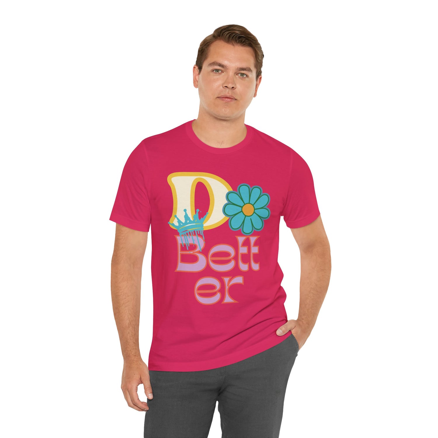 Do Better Hippie Vibe Floral Unisex Short Sleeve Tee